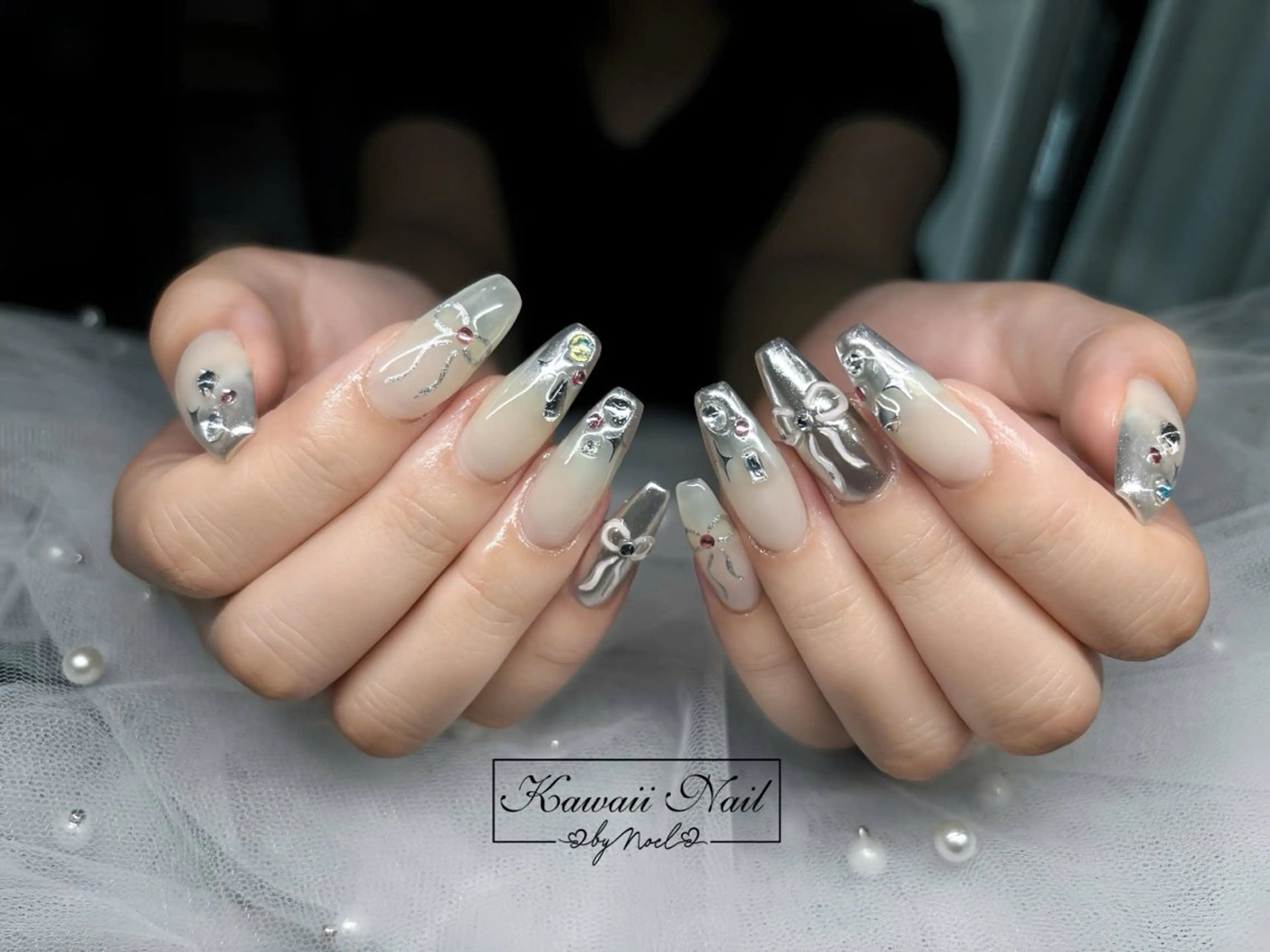 ネイル アートネイル フットネイル フレンチネイル ジェルネイル 韓国ネイル Kawaii Nail Salon所属・YURI NAIL NARITAのネイルデザイン