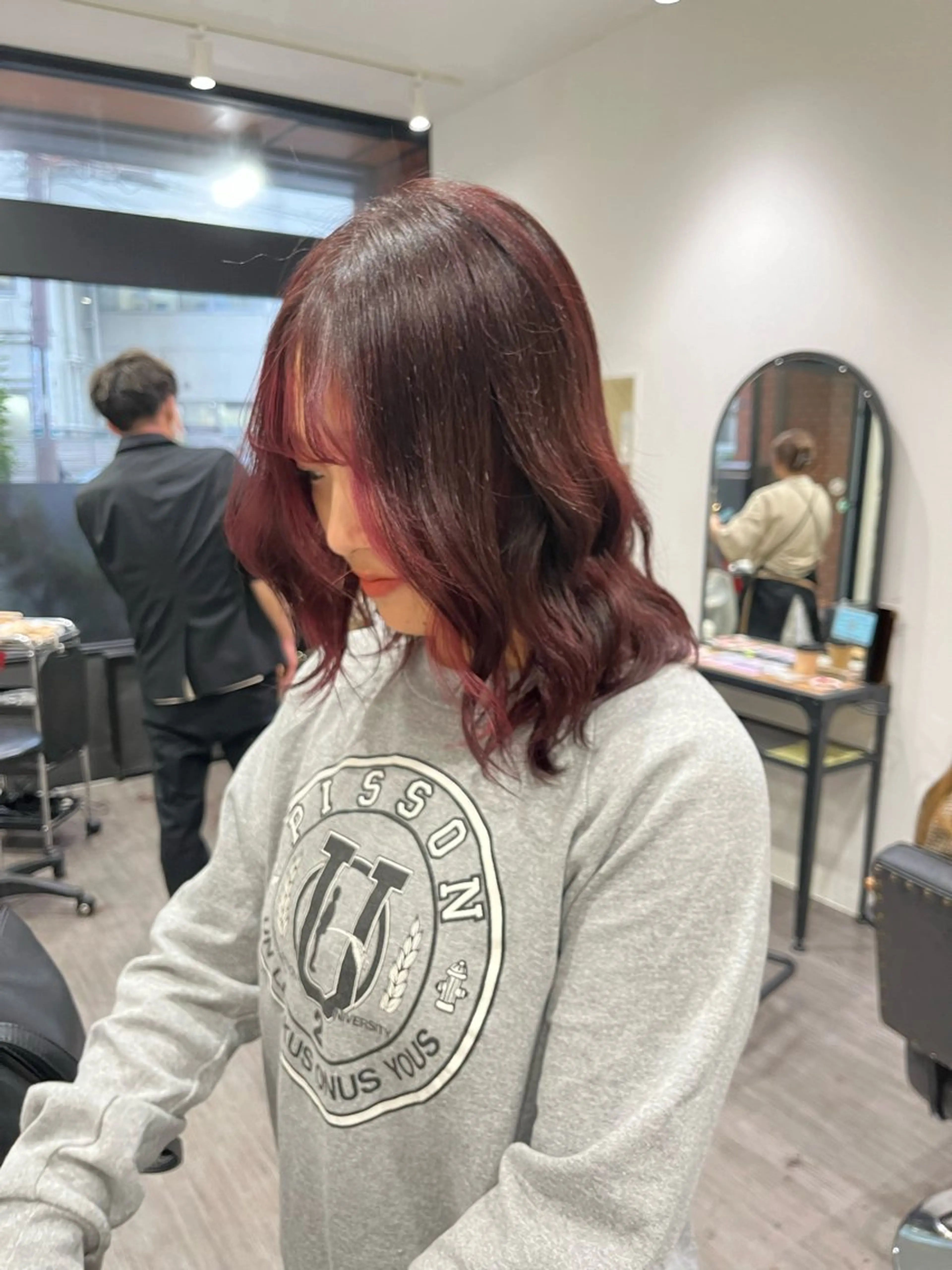 ミディアム カット ヘアカラー cocotte🦋 miyuのヘアスタイル