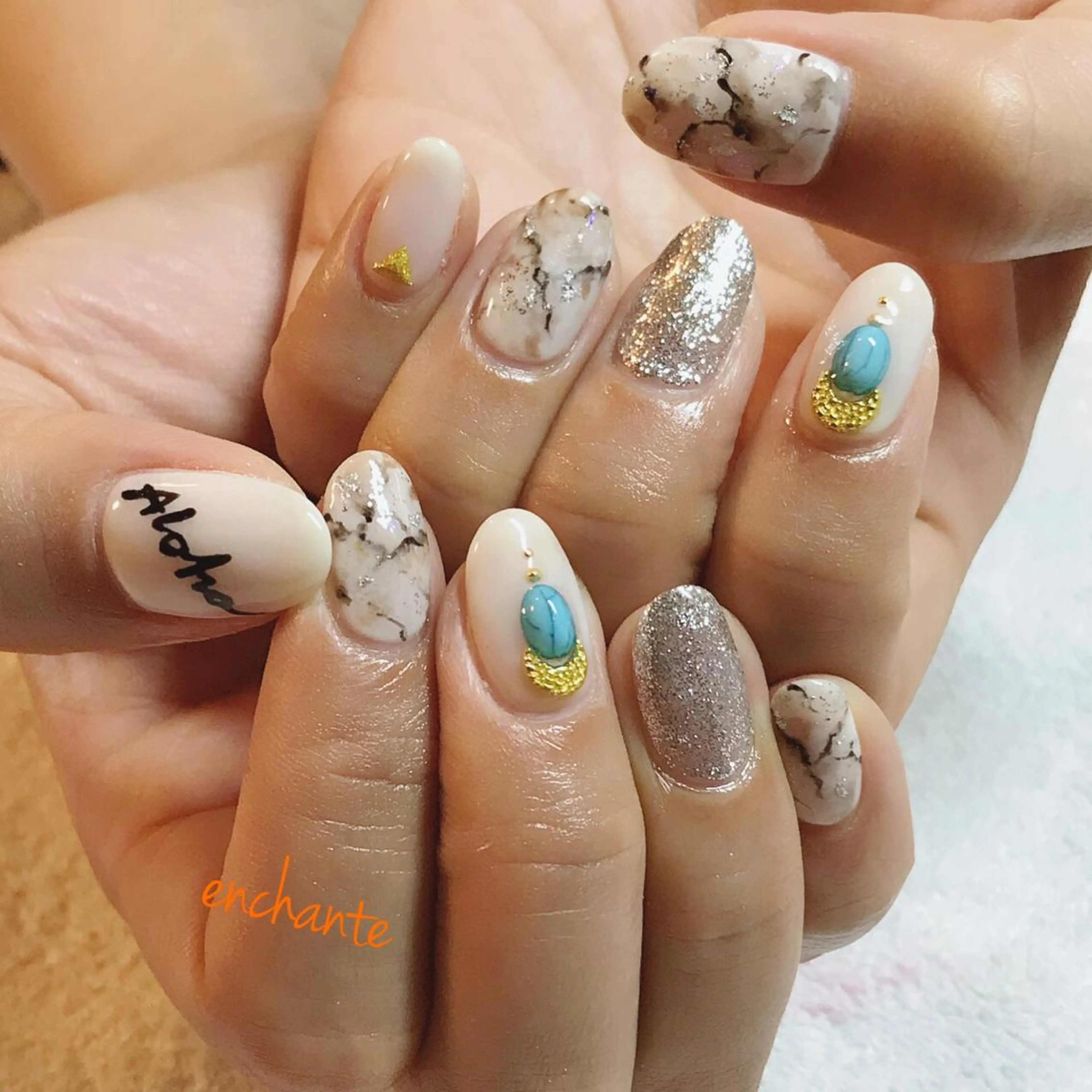 ネイル アンシャンテ所属・enchante 自由が丘のネイルデザイン