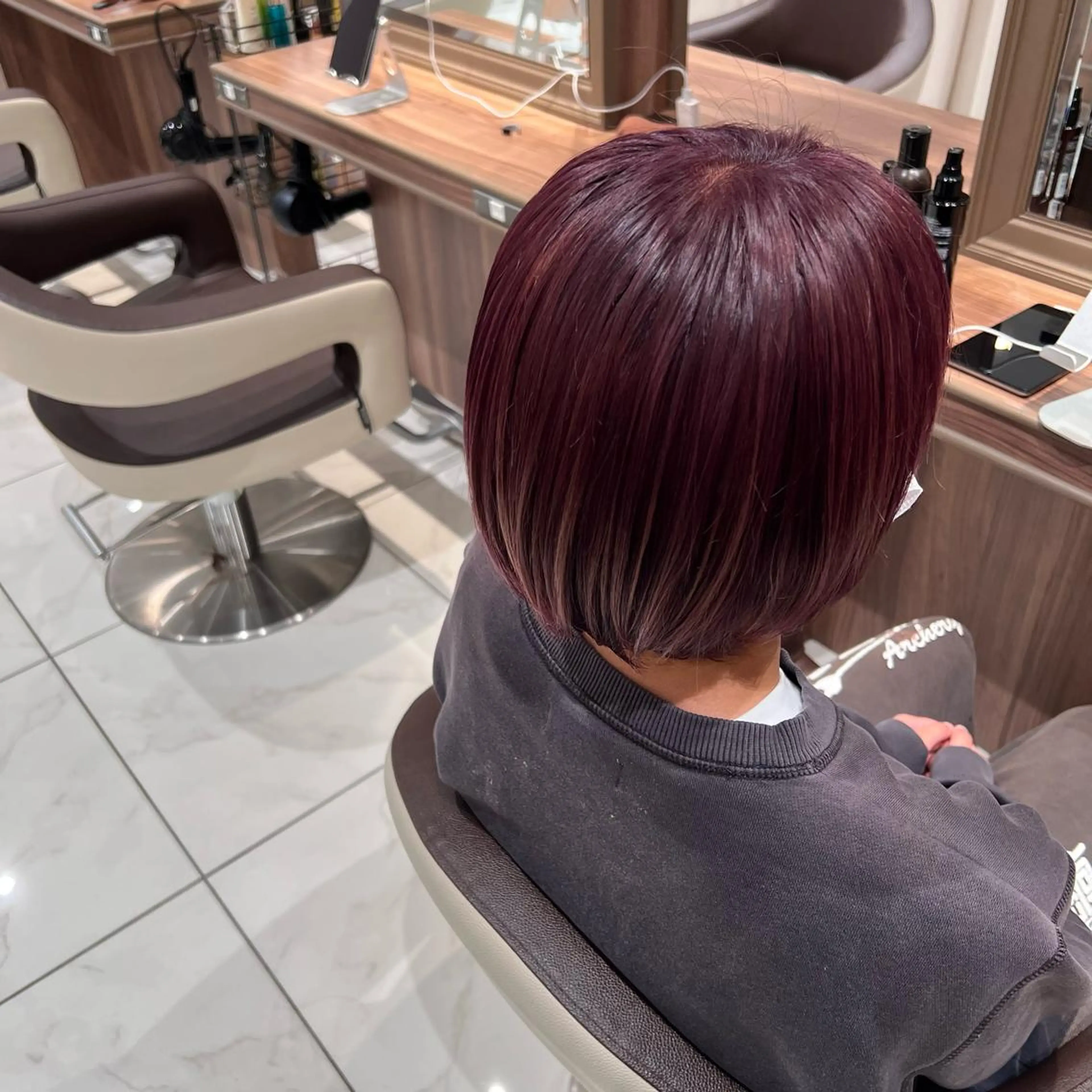 ショート カラー ヘアアレンジ flammeum 沼津【フラミューム】所属・小白井 由美のヘアスタイル