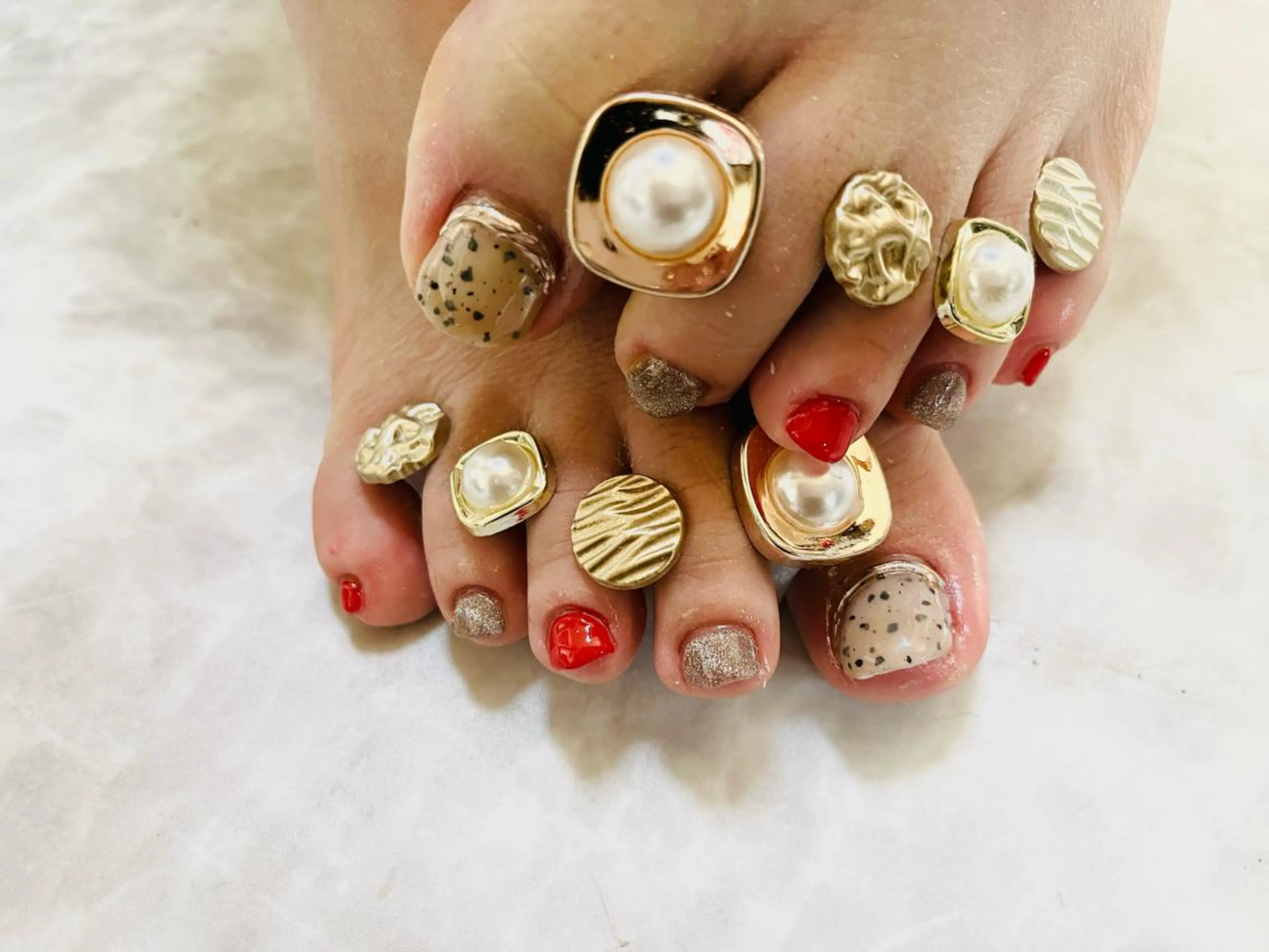 ネイル フットネイル フットネイル Ruana Nailのネイルデザイン