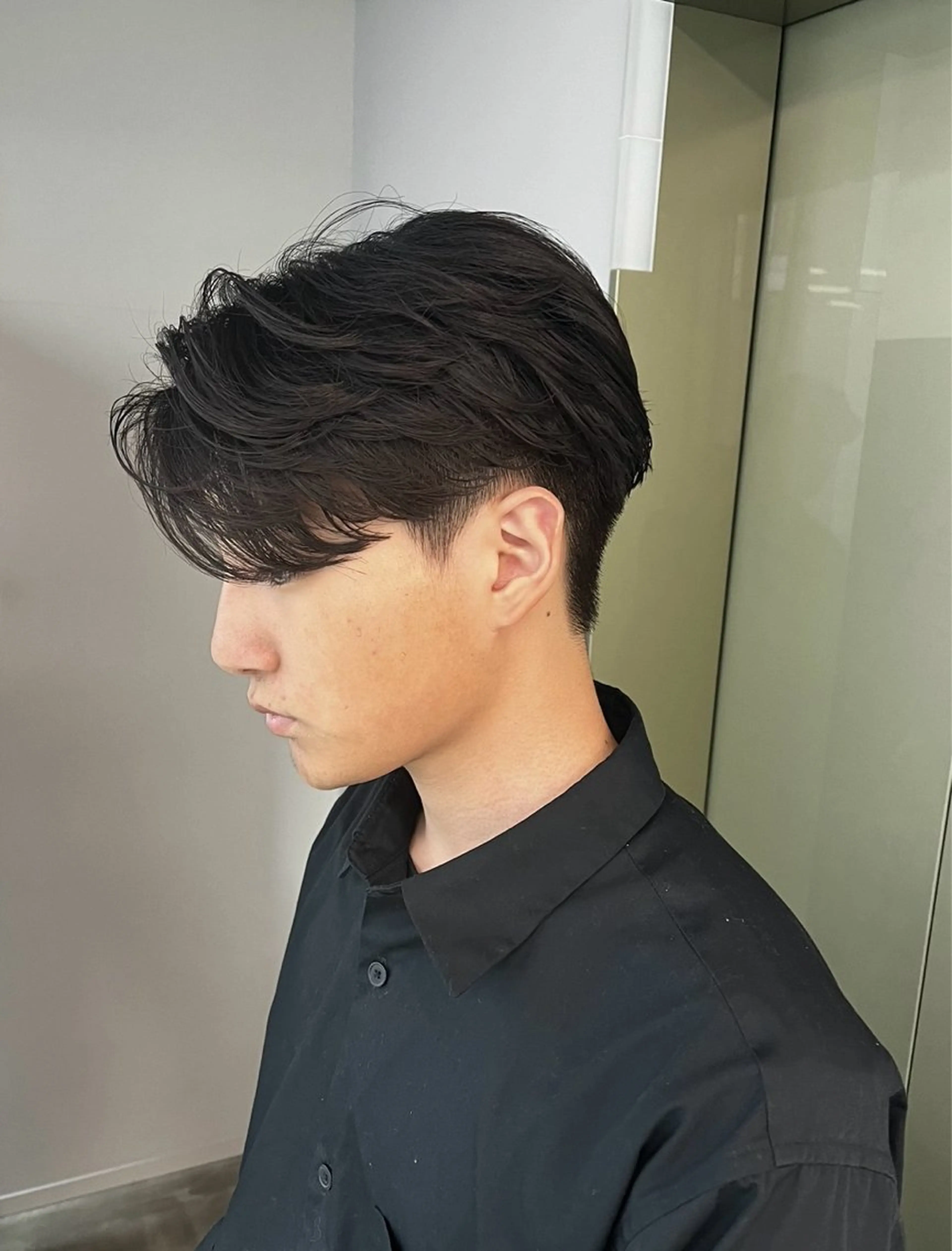 ショート パーマ メンズ メンズパーマ ニュアンスパーマ カット パーマ ニュアンスパーマ/ ウルフ/ときなのヘアスタイル