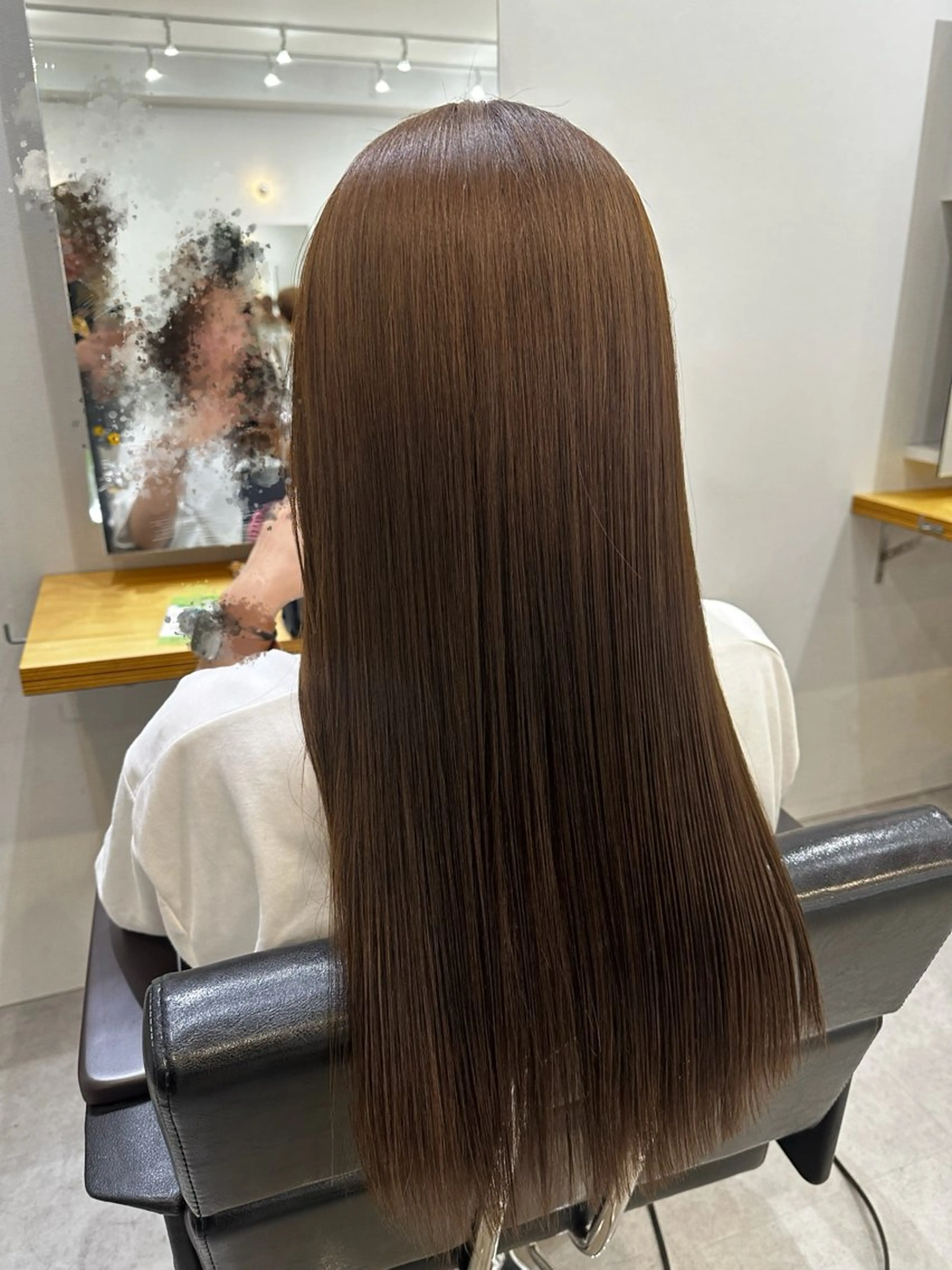 ロング カット ヘアカラー トリートメント Agu hair noman マナのヘアスタイル