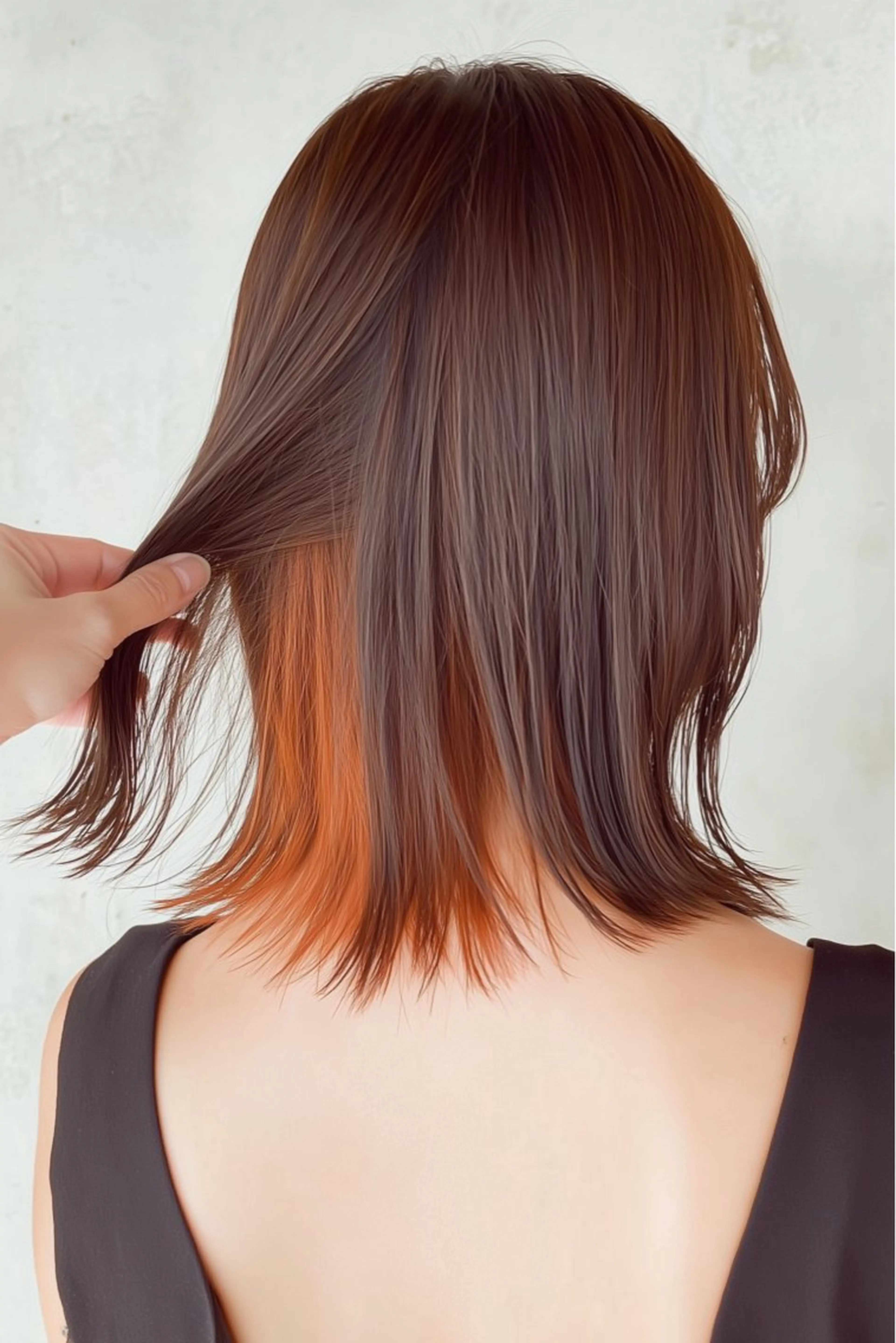 ミディアム カット ヘアカラー トリートメント Ryo ／透明感カラーのヘアスタイル