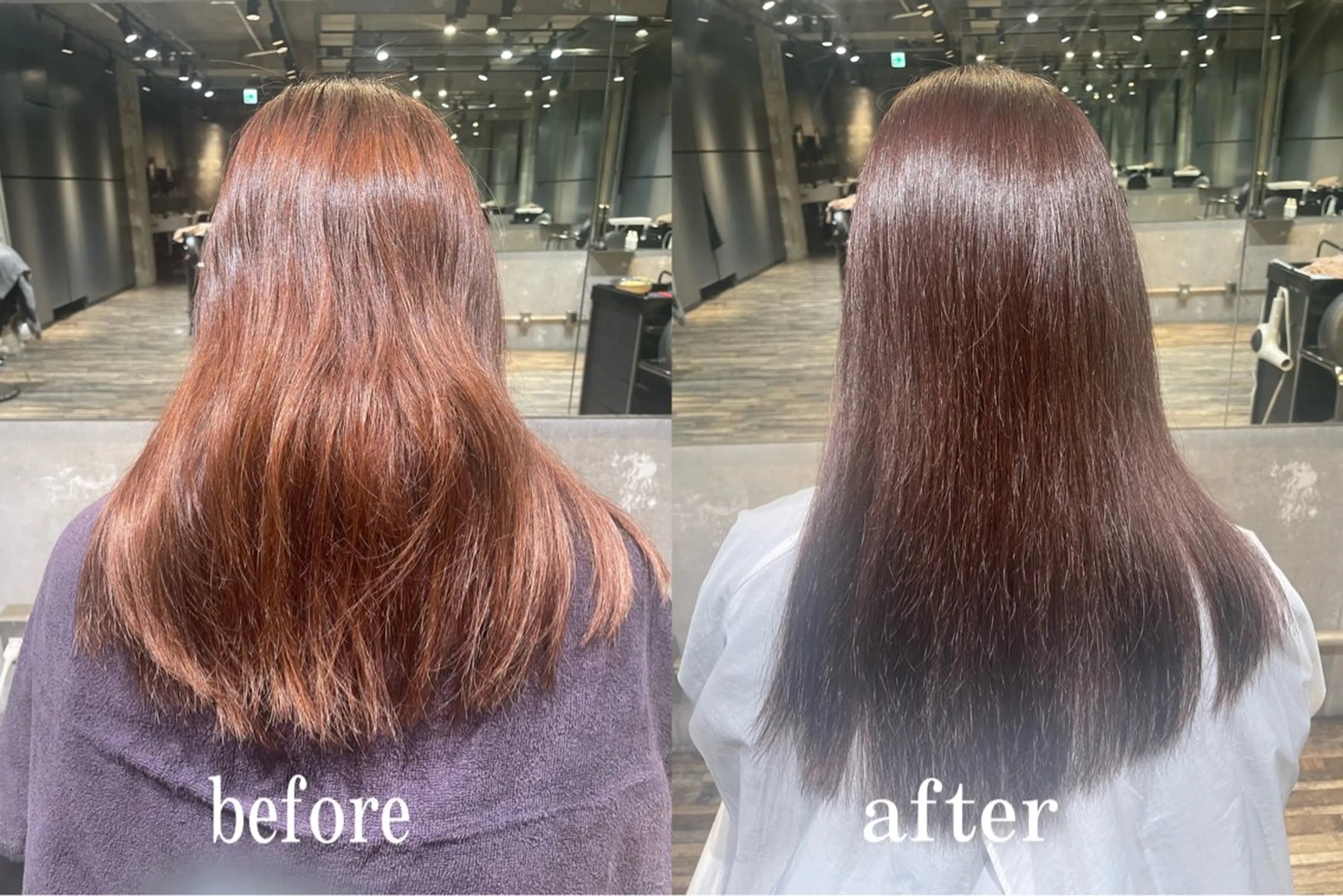 セミロング ヘアカラー ENORE表参道所属・田代 英里奈のヘアスタイル