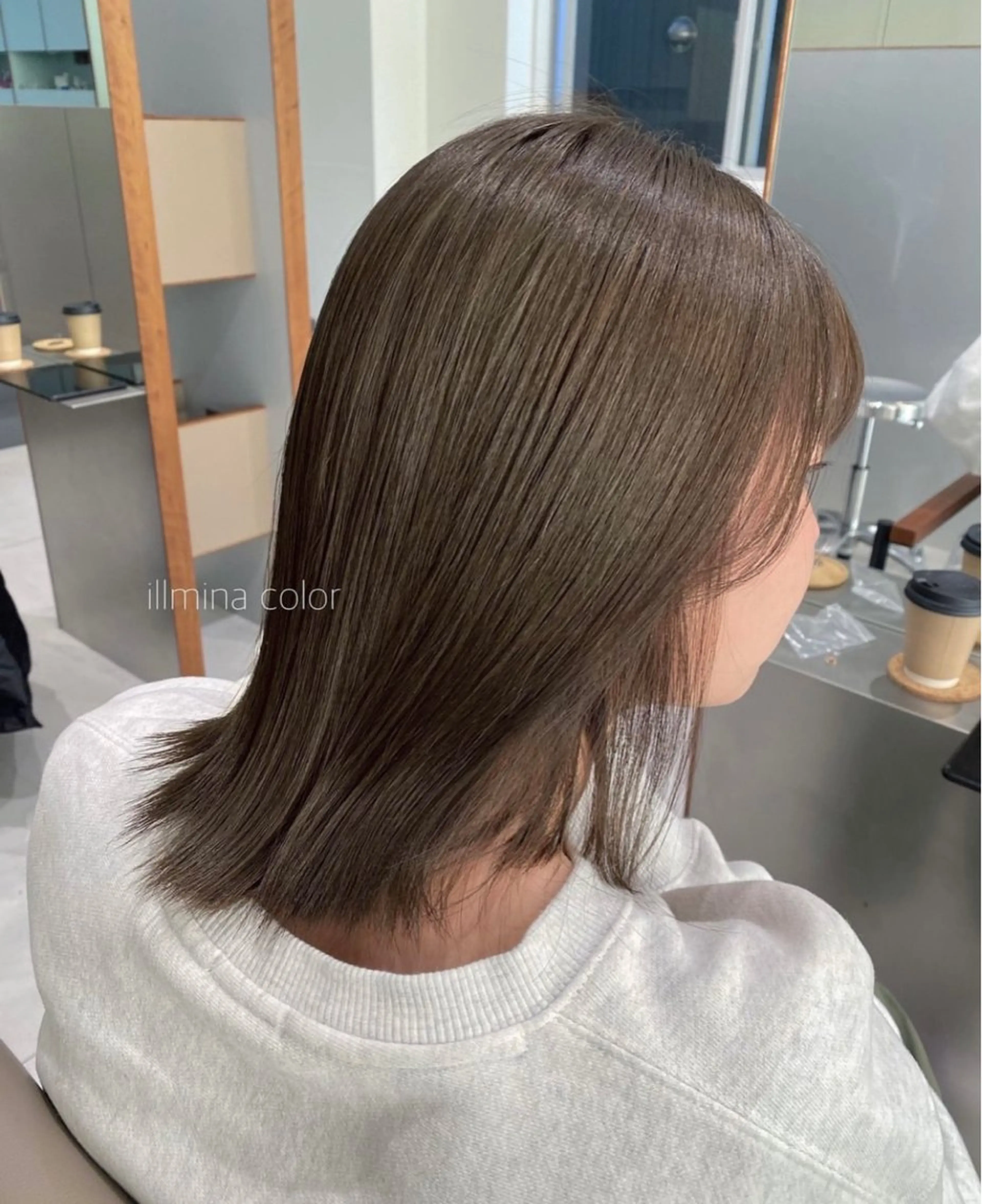 【明るめ断トツNo,1 🛋】イルミナカラー＋超音波付き⤴️3stepトリートメント＋（長さ料金）の写真