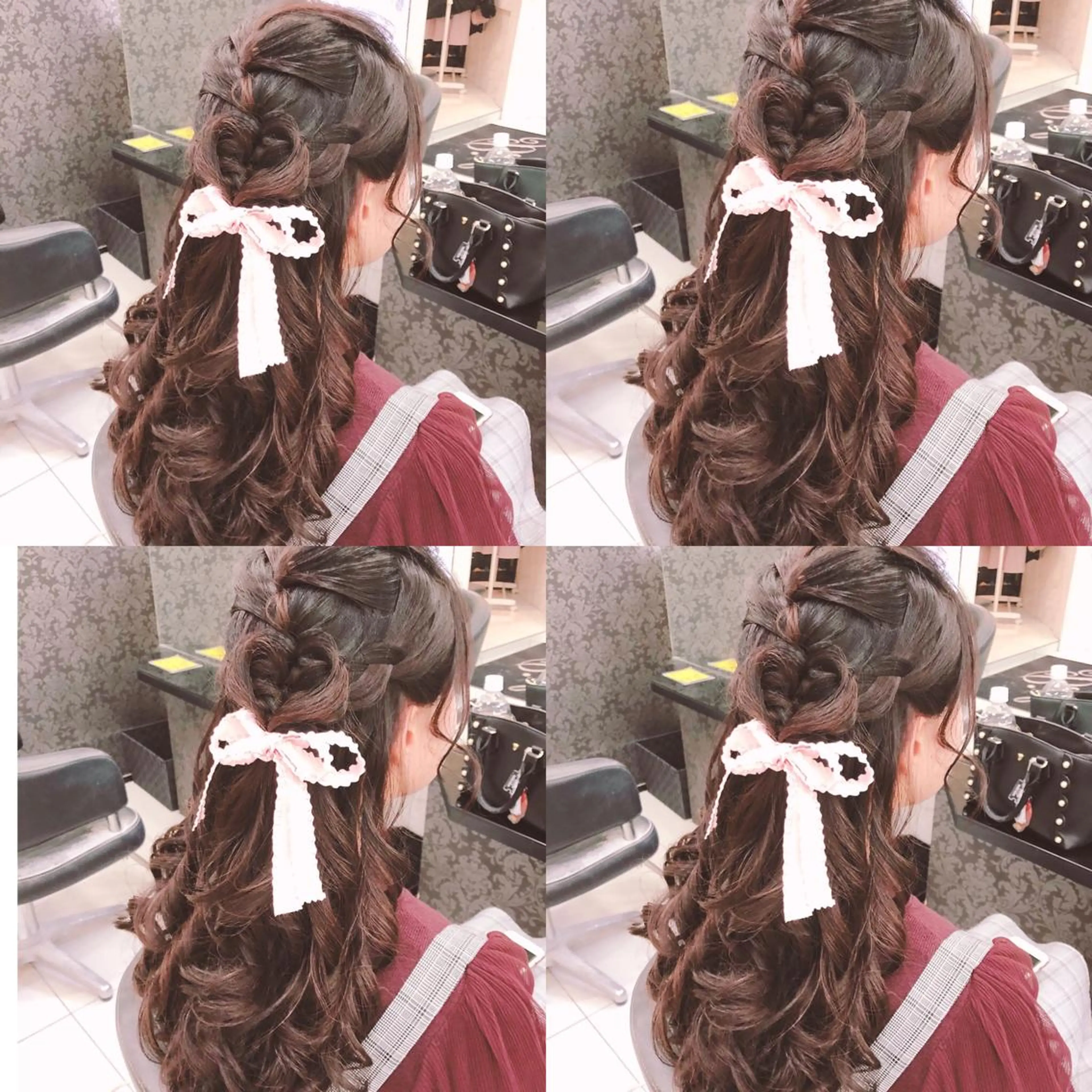 ロング ヘアアレンジ ハーフアップ ヘアセット 🌷MAYU 🌷のヘアスタイル