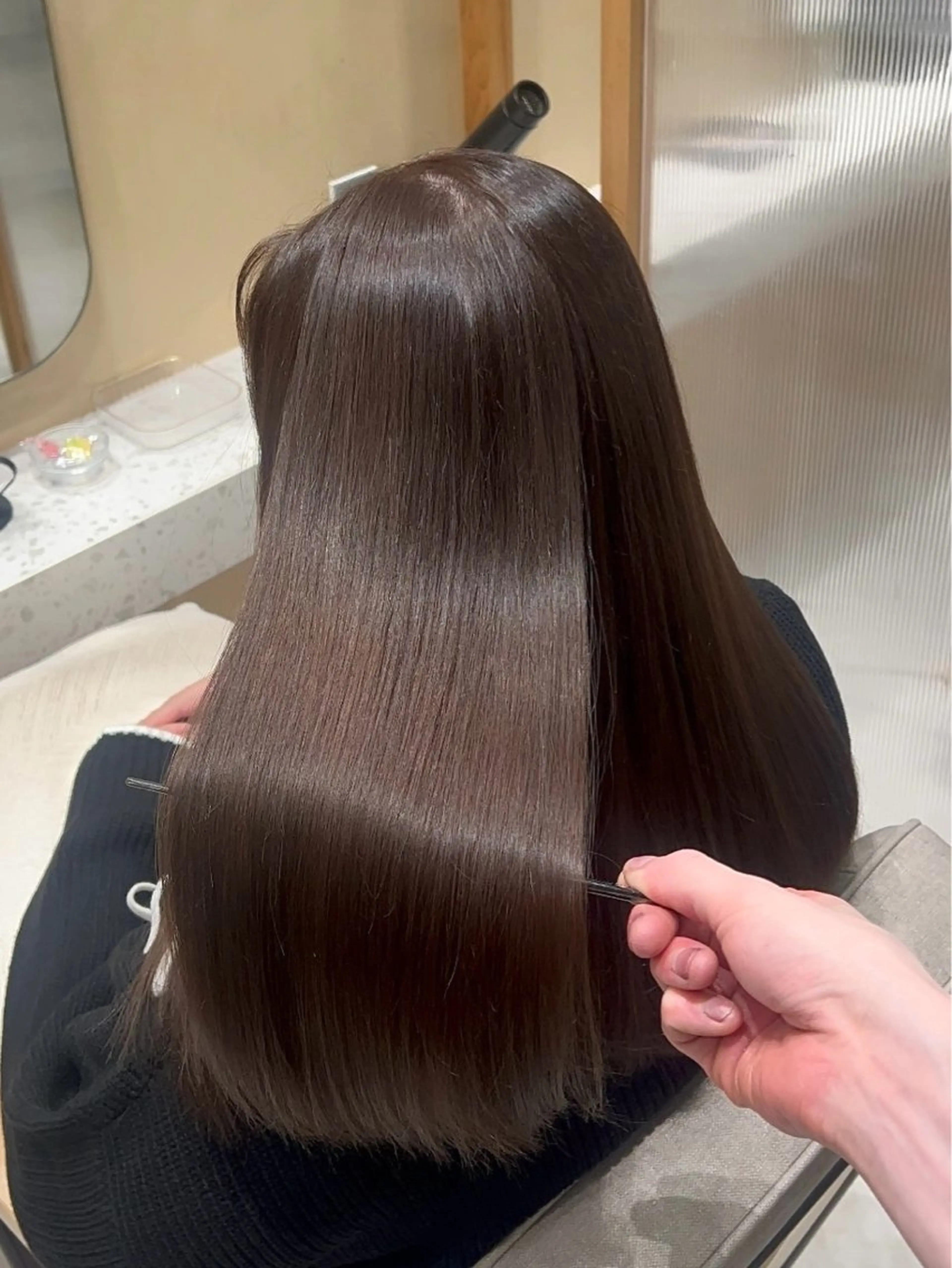 ロング アッシュ アッシュブラウン アッシュグレー アッシュグレージュ 髪質改善 カット ヘアカラー トリートメント 💎髪質改善/艶髪 💎mizuki💎のヘアスタイル