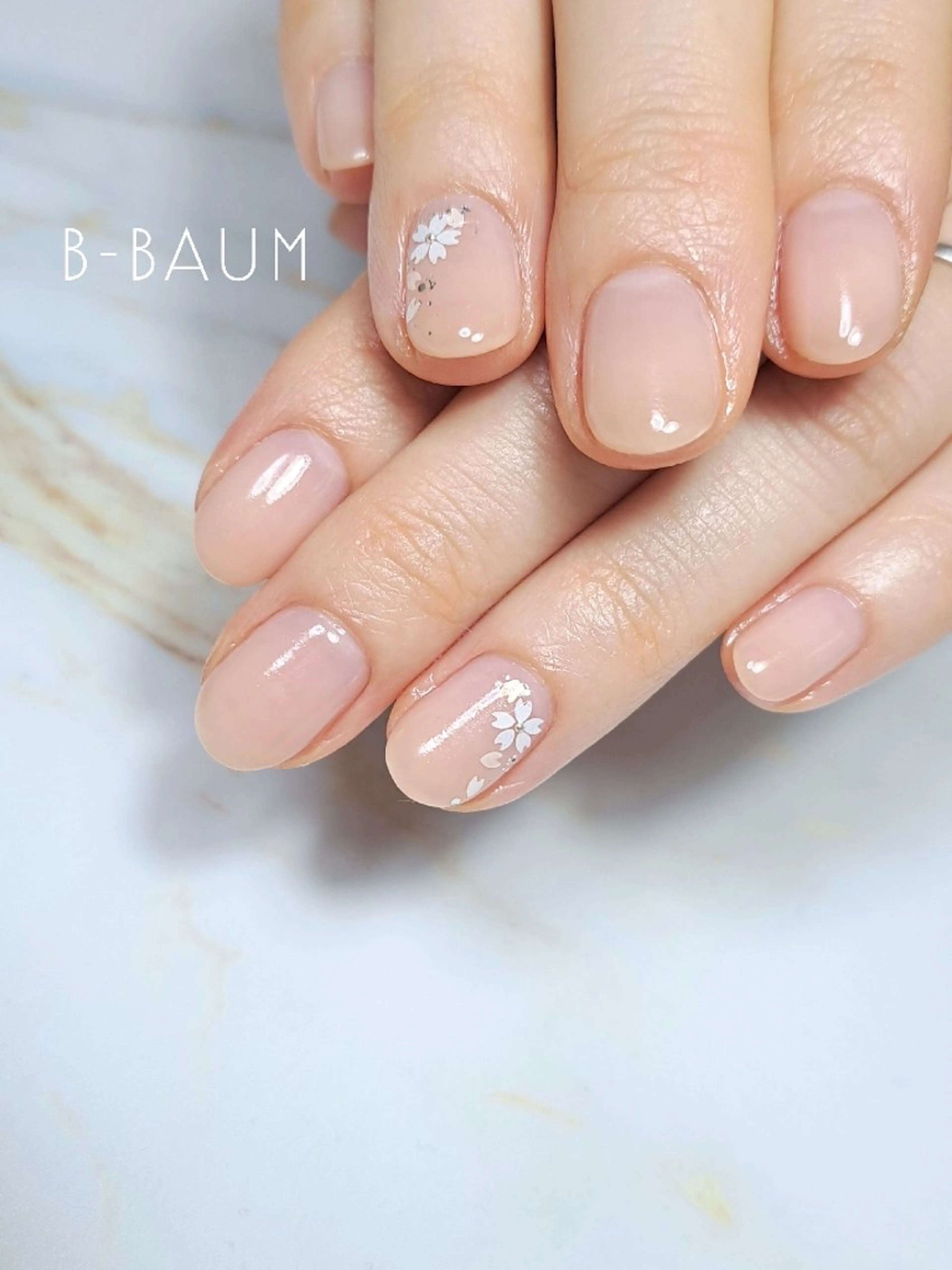 ネイル 桜ネイル ハンドネイル B-BAUM  nailsalon のネイルデザイン