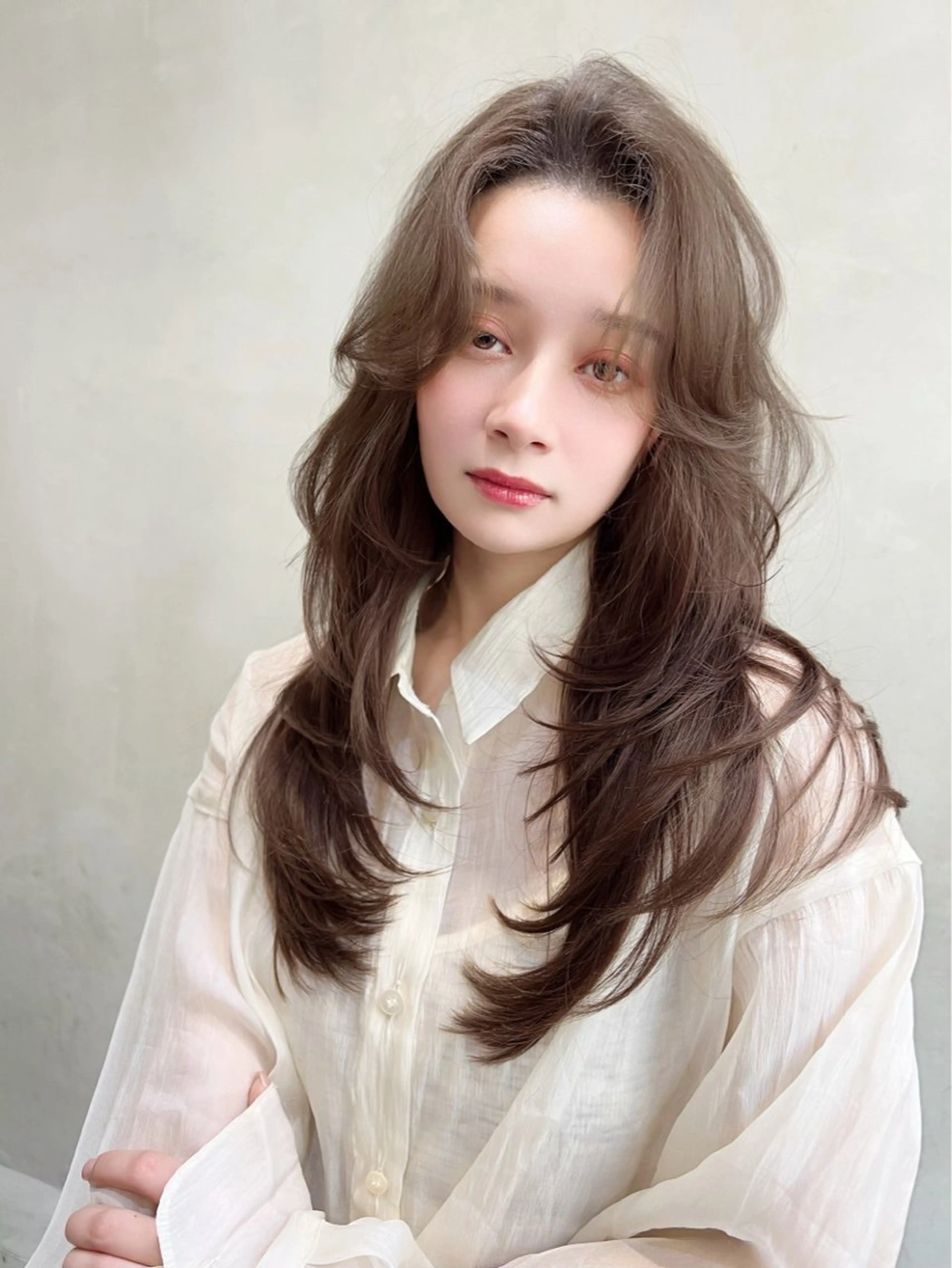 ミディアム カラー ミディアムパーマ ブリーチ デザインカラー ダブルカラー ハイトーンカラー カット ヘアカラー トリートメント Ameri/髪質改善 /韓国ヘア🇰🇷のヘアスタイル