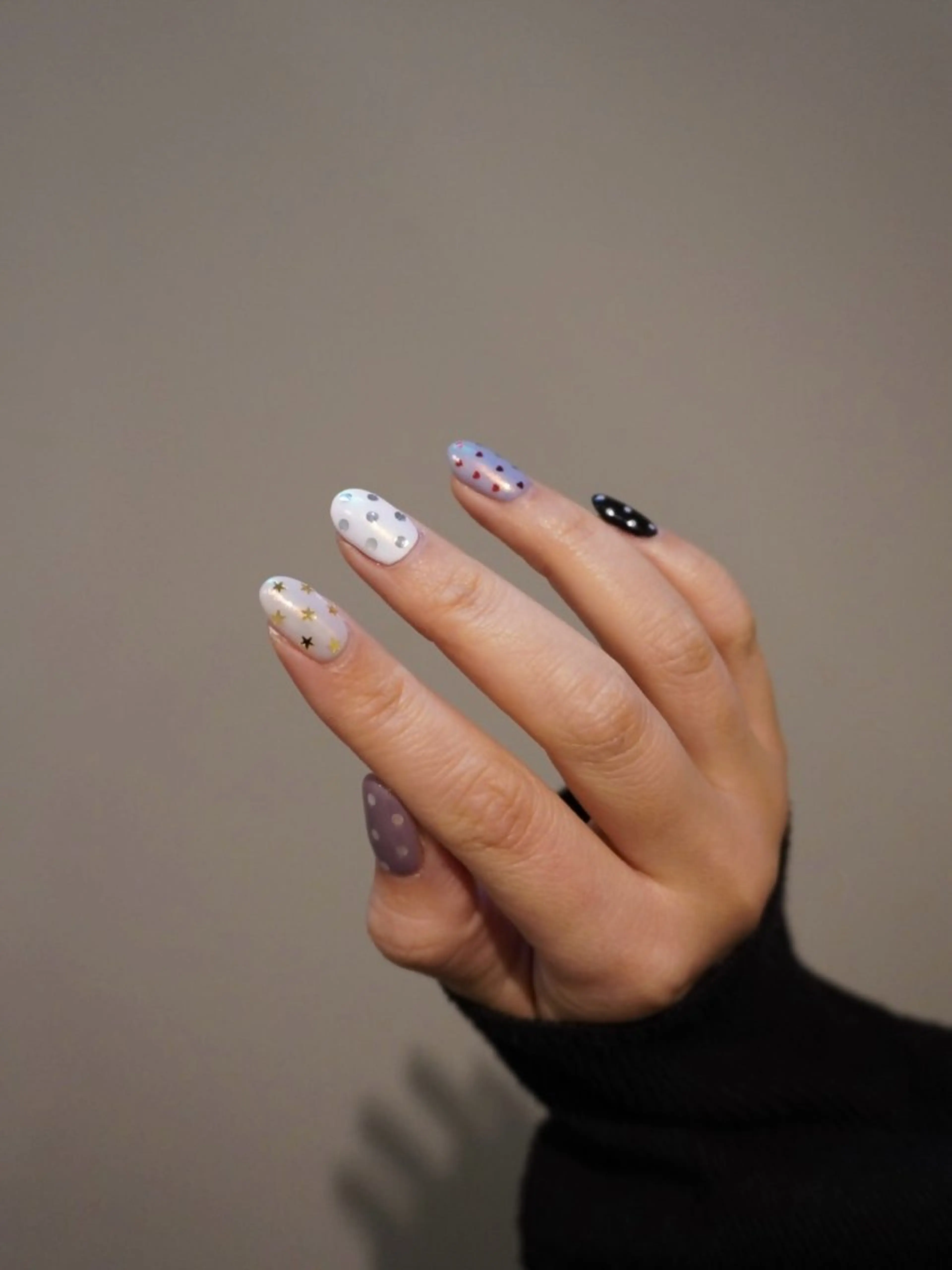 ネイル ドット シンプルネイル 春ネイル ハンドネイル M.wish太田川店 💅🏼Arisaのネイルデザイン