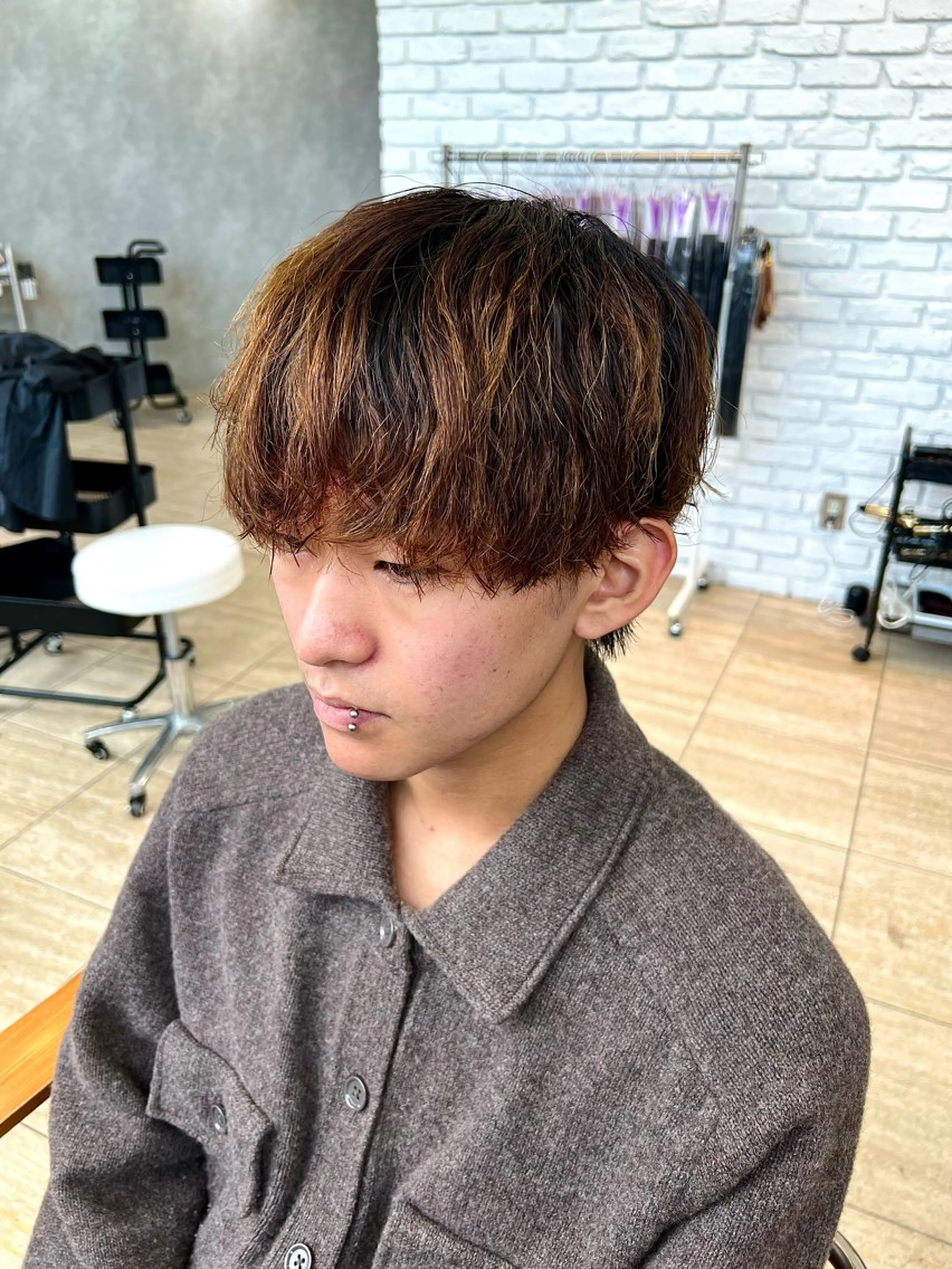 カラー パーマ メンズ メンズパーマ men's&ladys J'sGrace【メンズアンドレディース ジェイズグレイス】所属・🌻J'sGrace /JUMA🌻のヘアスタイル