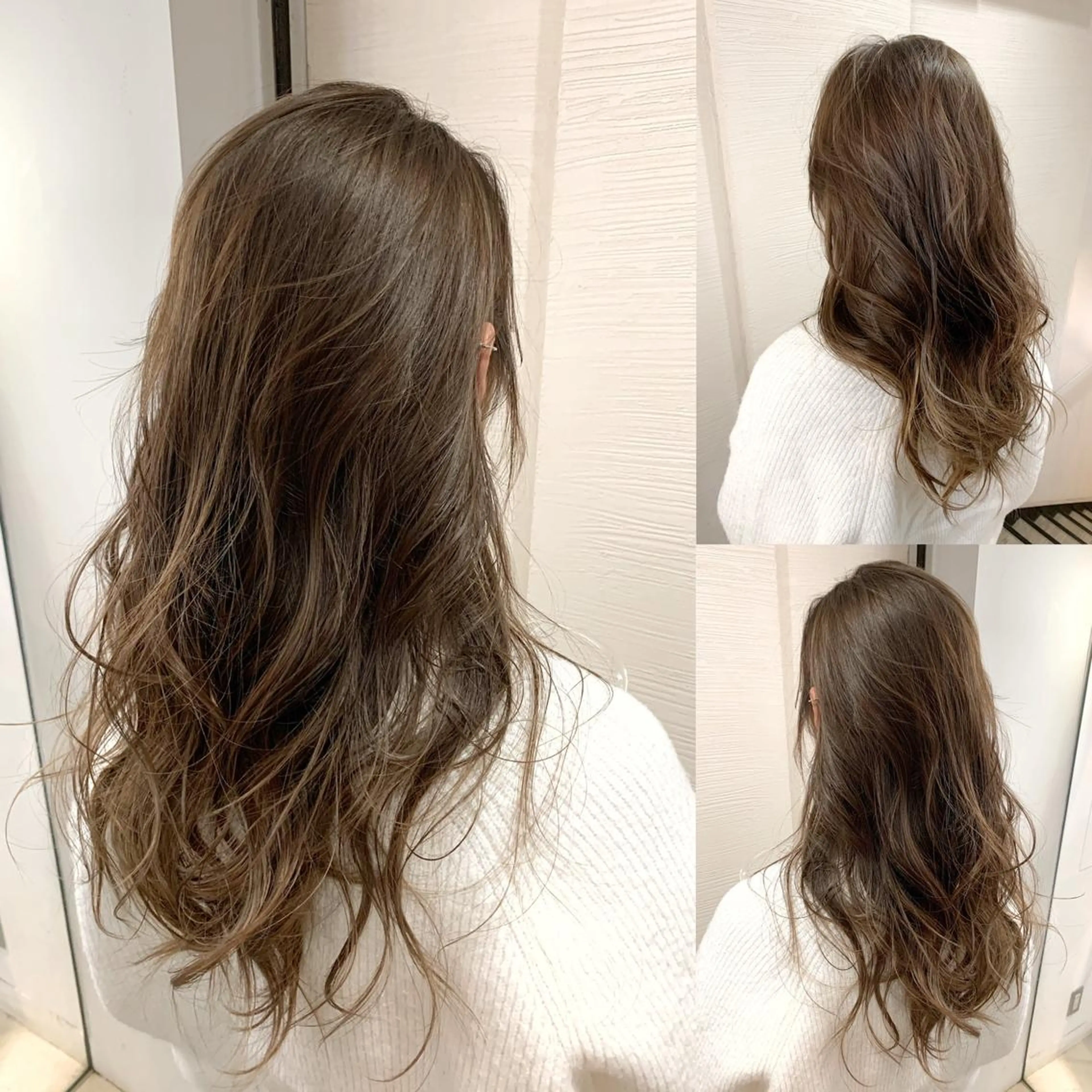 カラー ベージュカラー ケアカラー 透明感カラー ハイライトカラー ヌーディベージュ hair salon darts所属・髪質改善/美髪ケア ✨岡野右京のヘアスタイル