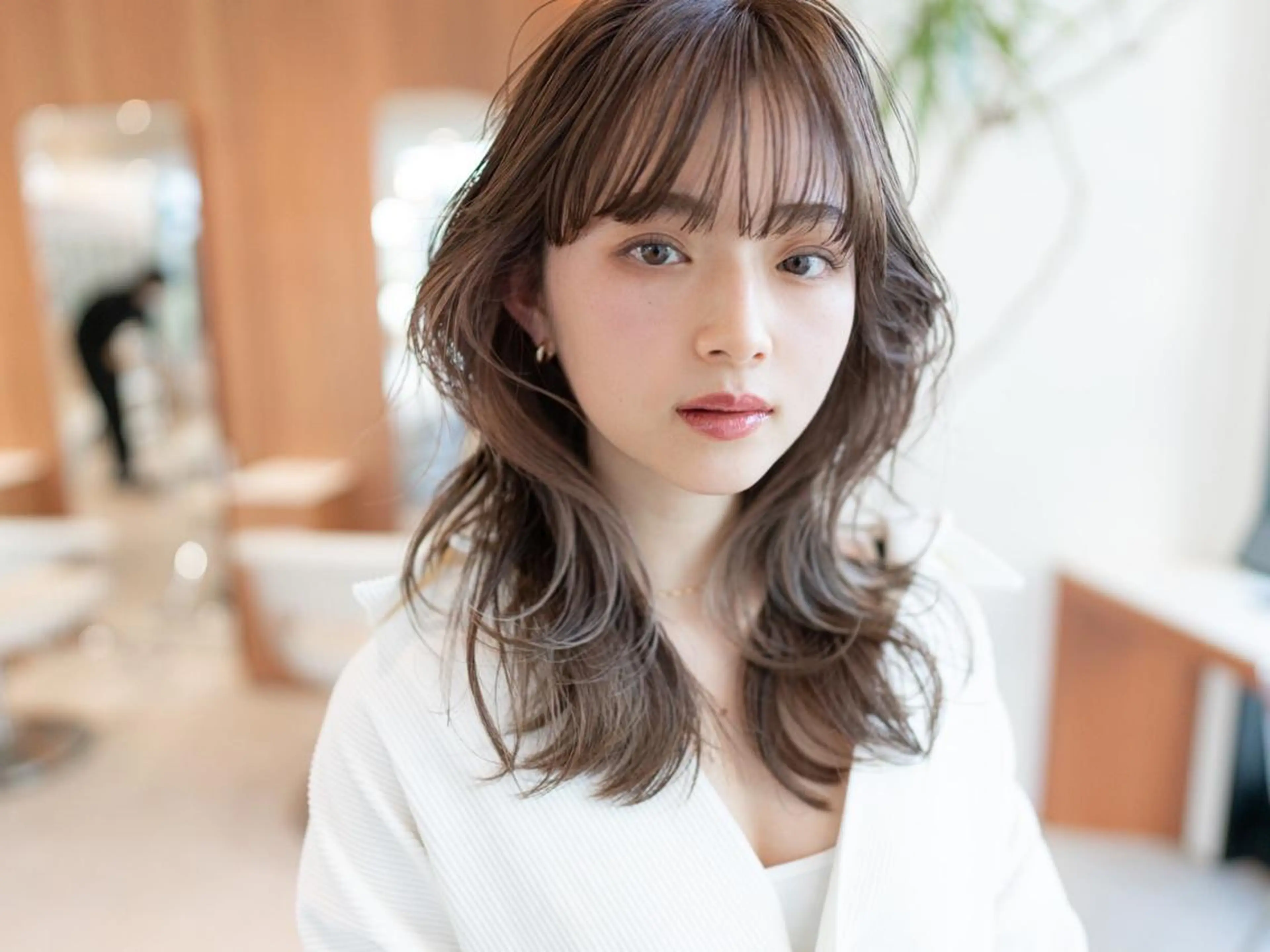 ミディアム カラー カット ヘアカラー トリートメント 🉐レイヤー/塩見 弘樹🉐渋谷のヘアスタイル