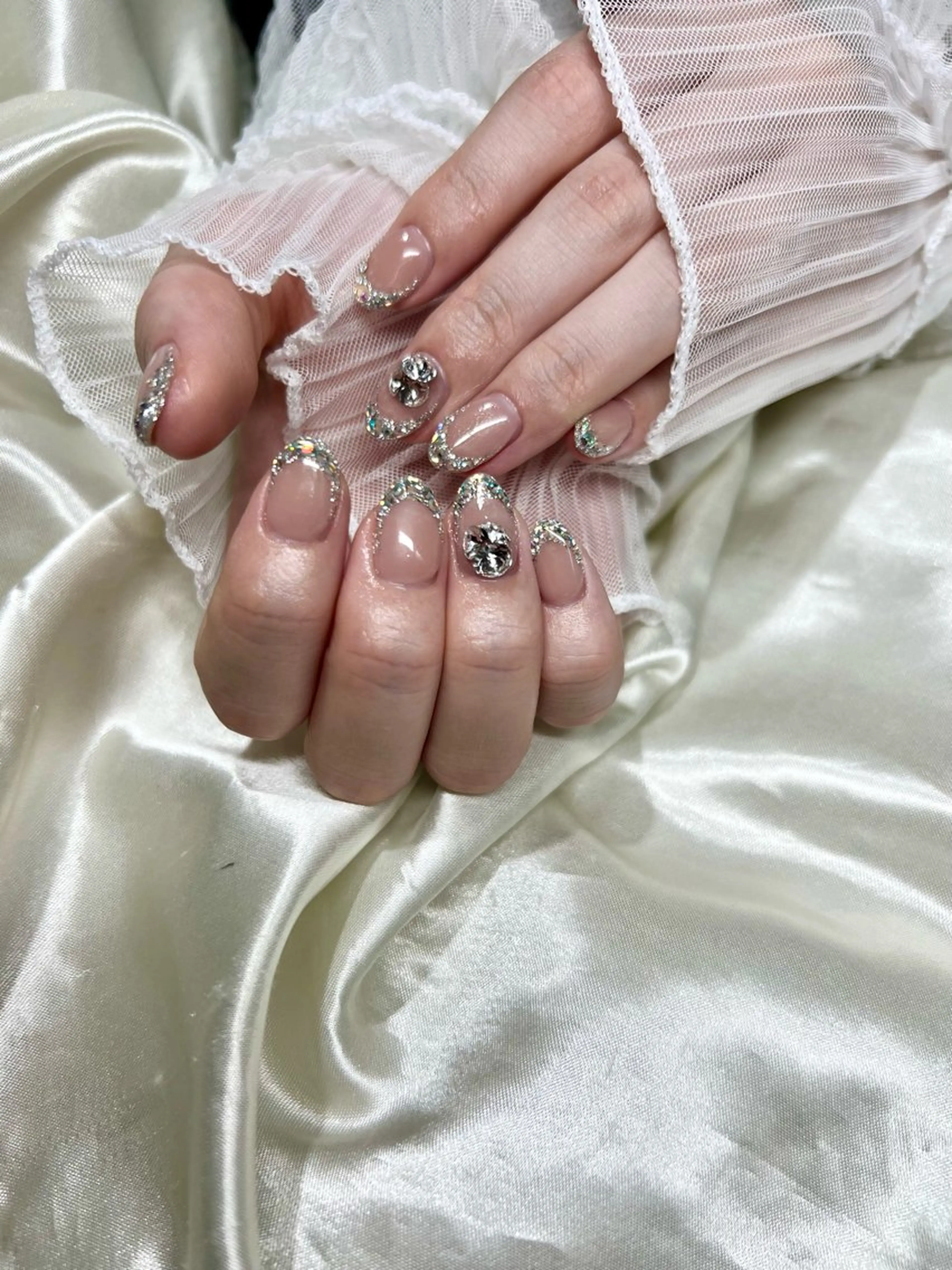 ネイル フレンチネイル 持ち込み ハンドネイル ハンドケア Charme. NOBUKOのネイルデザイン