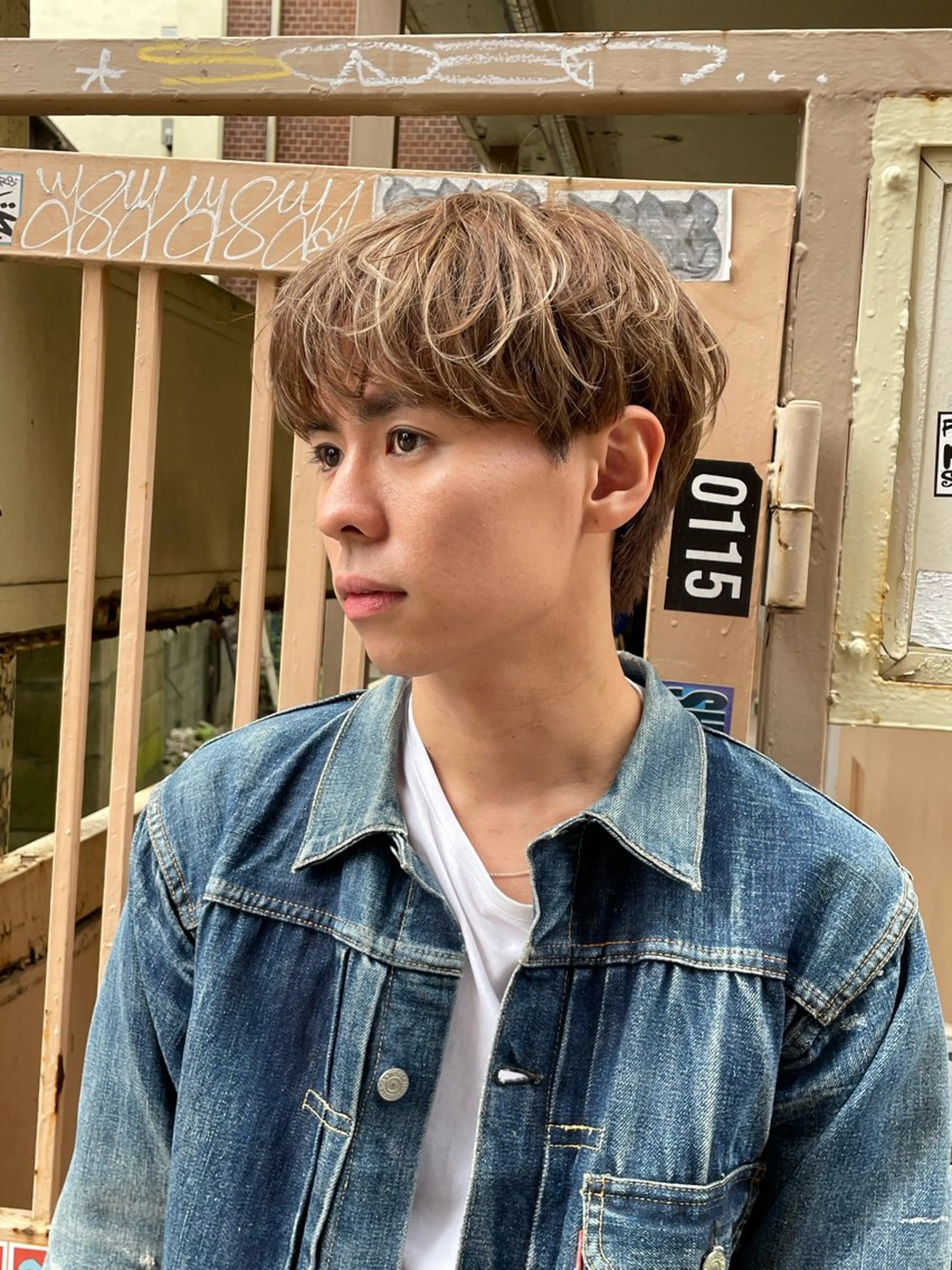 カラー パーマ メンズ カット トリートメント ヘアセット 新宿/韓国ヘア/ 髪質改善ストレートのヘアスタイル