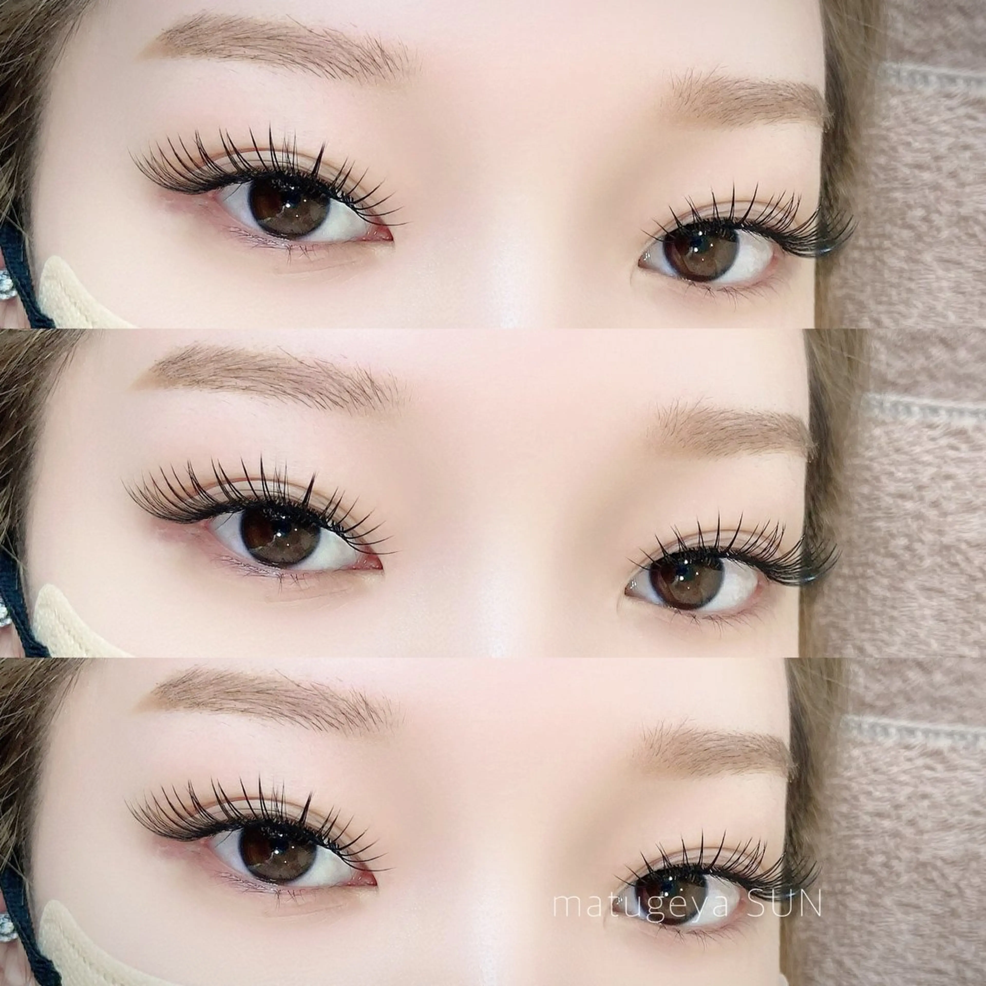 マツエク・マツパ カットスタジオピエロ所属・若江岩田マツエク SUNのマツエク・マツパデザイン