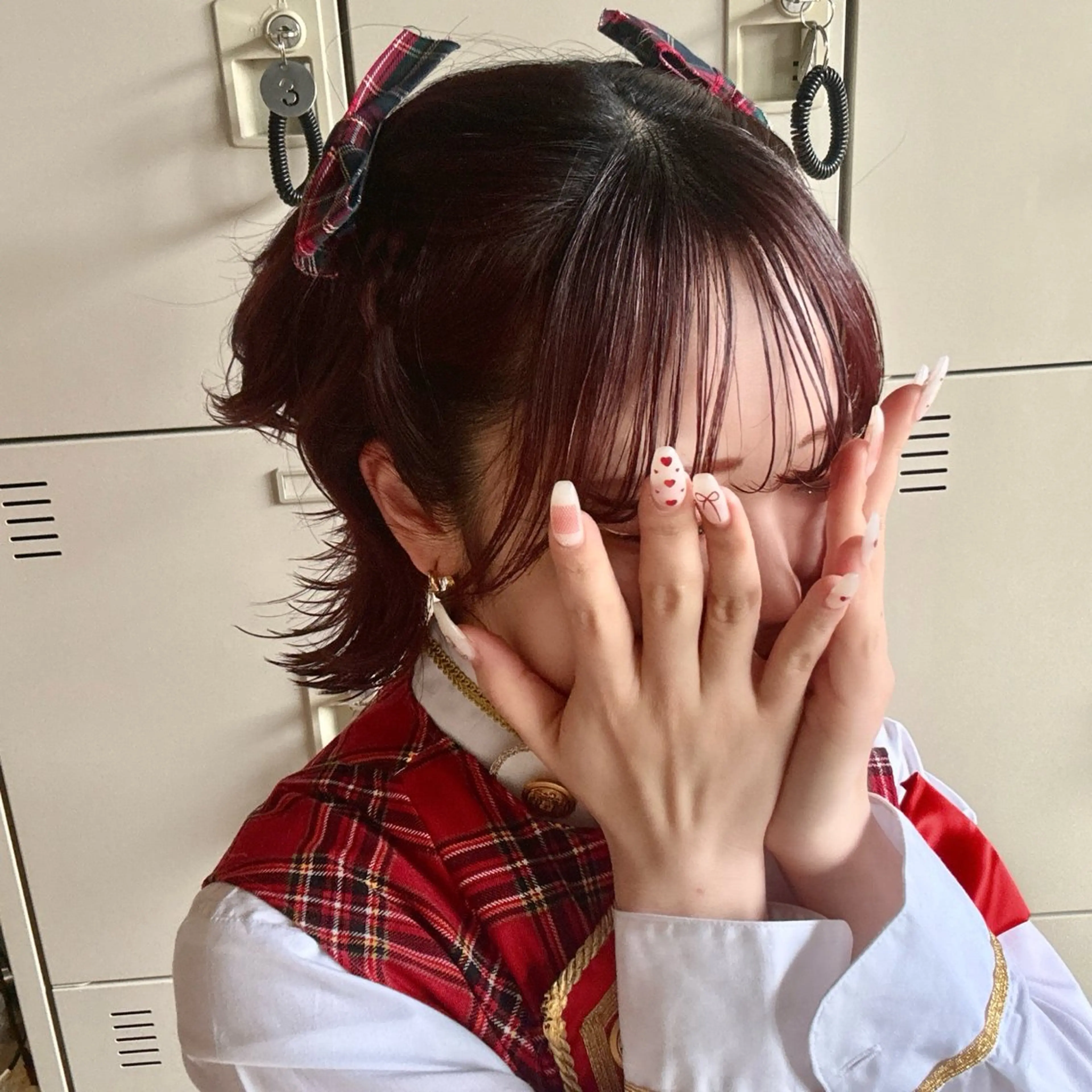 ミディアム ヘアアレンジ ヘアセット ANLY. 明治神宮前所属・うる艶/透明感カラー 🐇🤍もものヘアスタイル