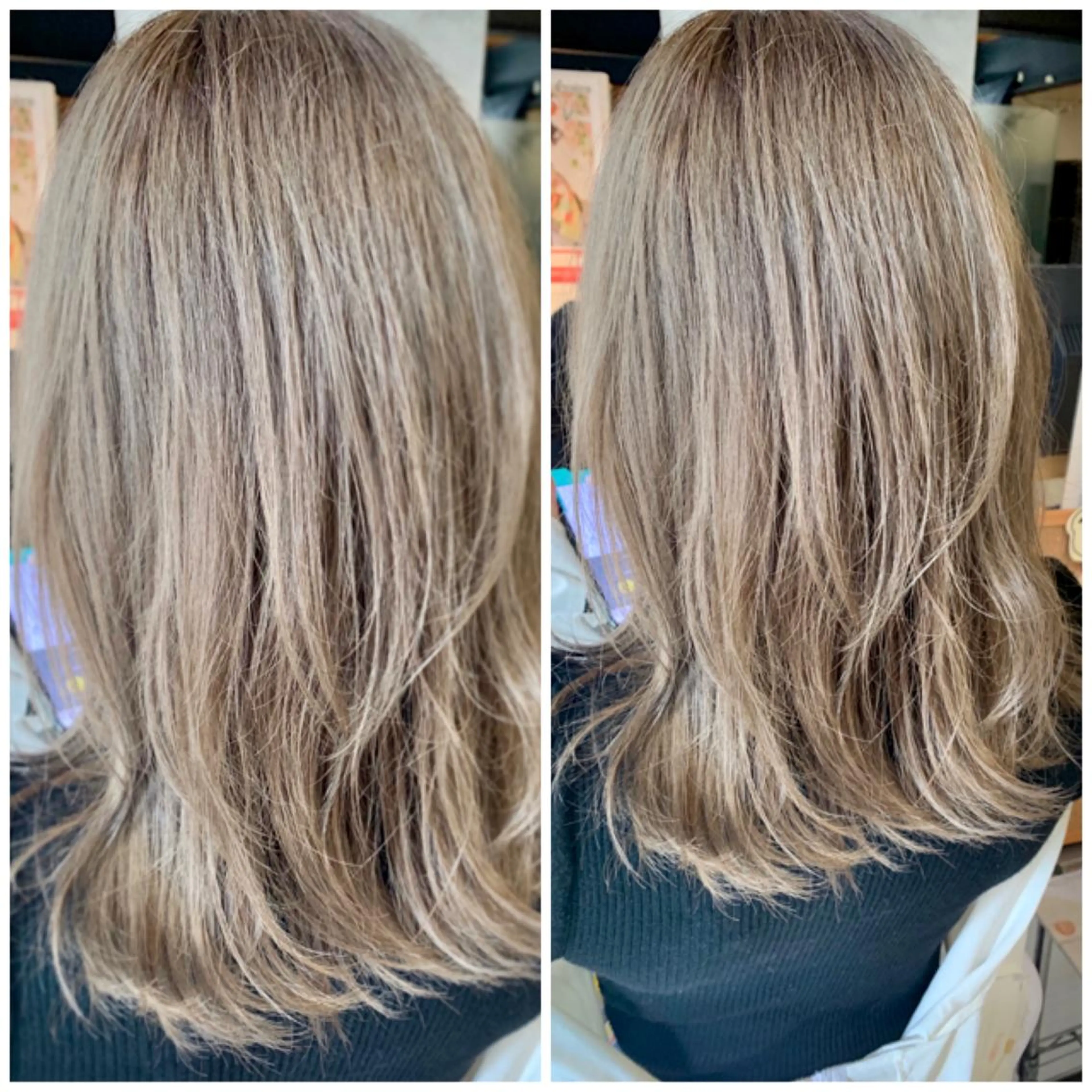 セミロング カラー カット ヘアカラー トリートメント 宮永 智香のヘアスタイル