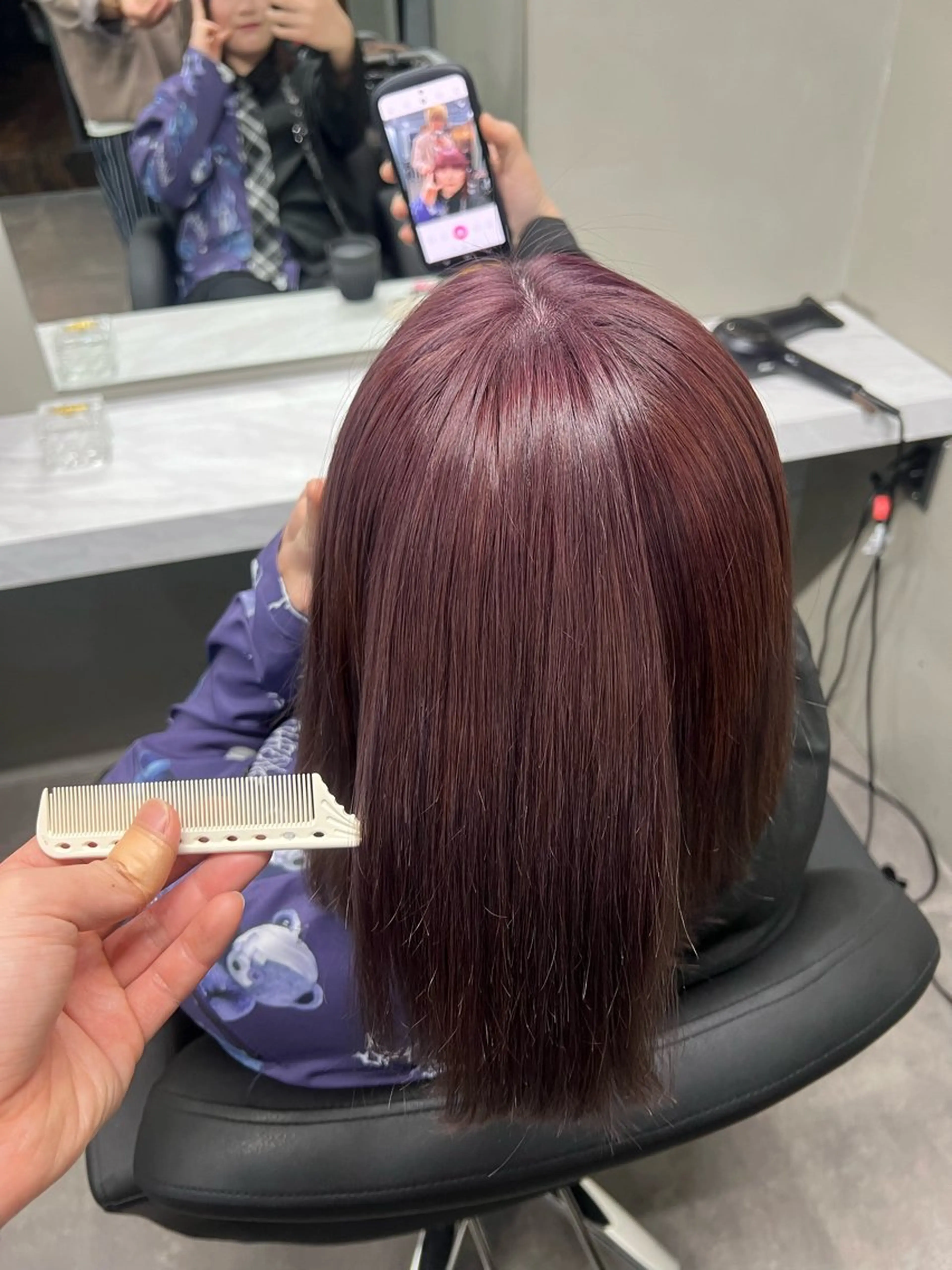 ミディアム 小顔カット/髪質改善 /  店長 河井雄貴のヘアスタイル