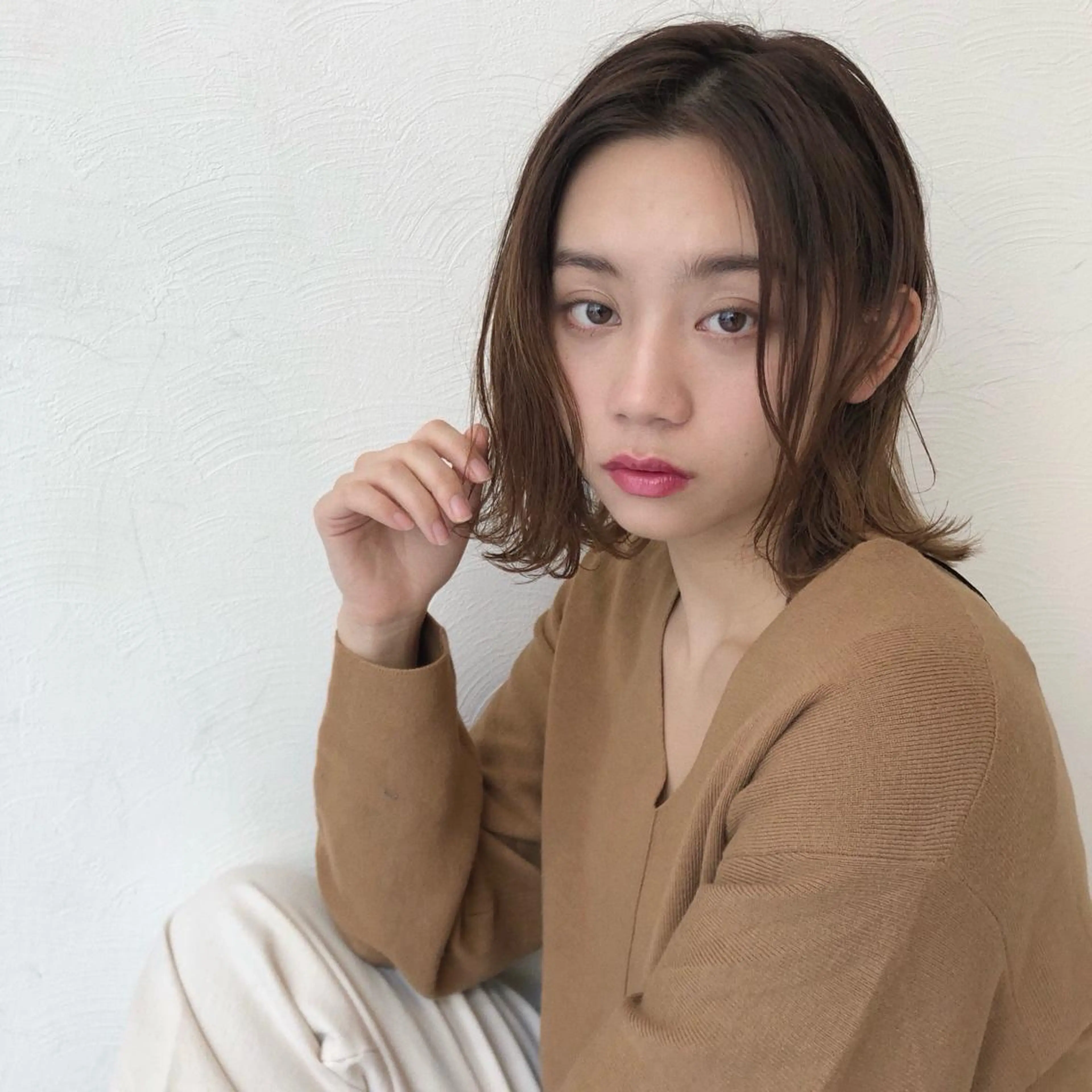 ミディアム 冨木 雄斗のヘアスタイル