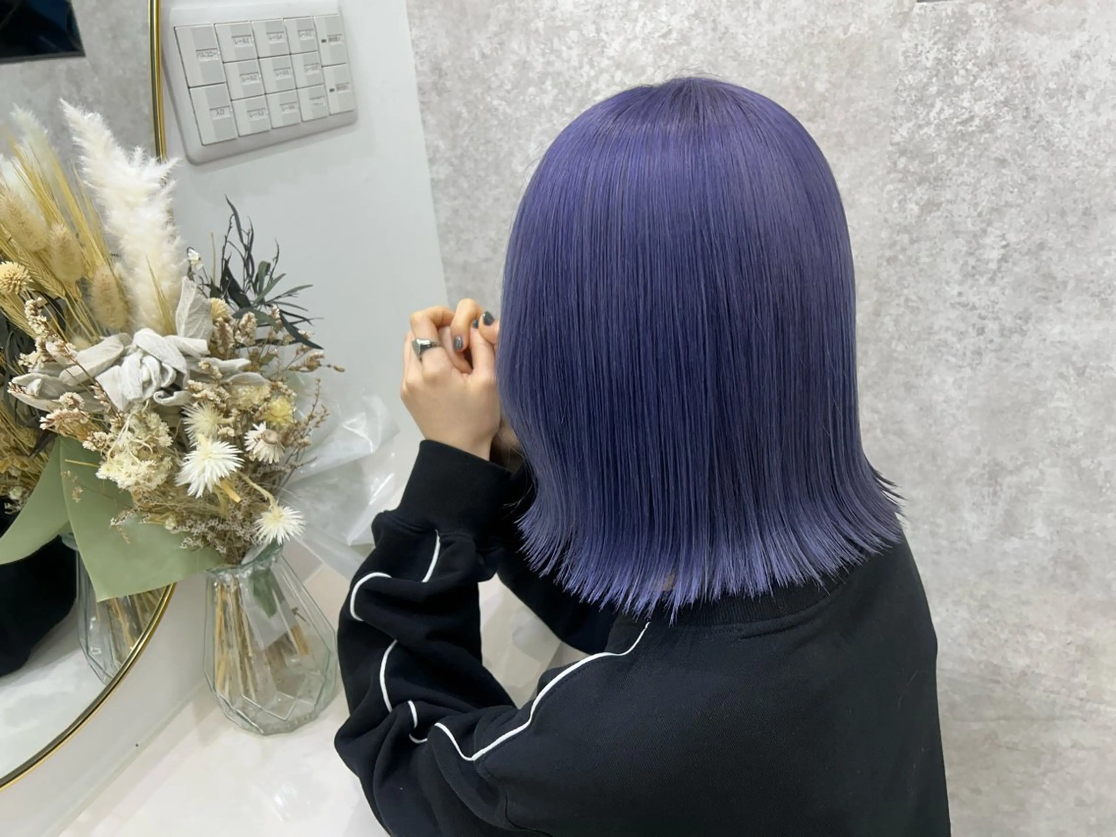 ミディアム elubylovis nanaseのヘアスタイル
