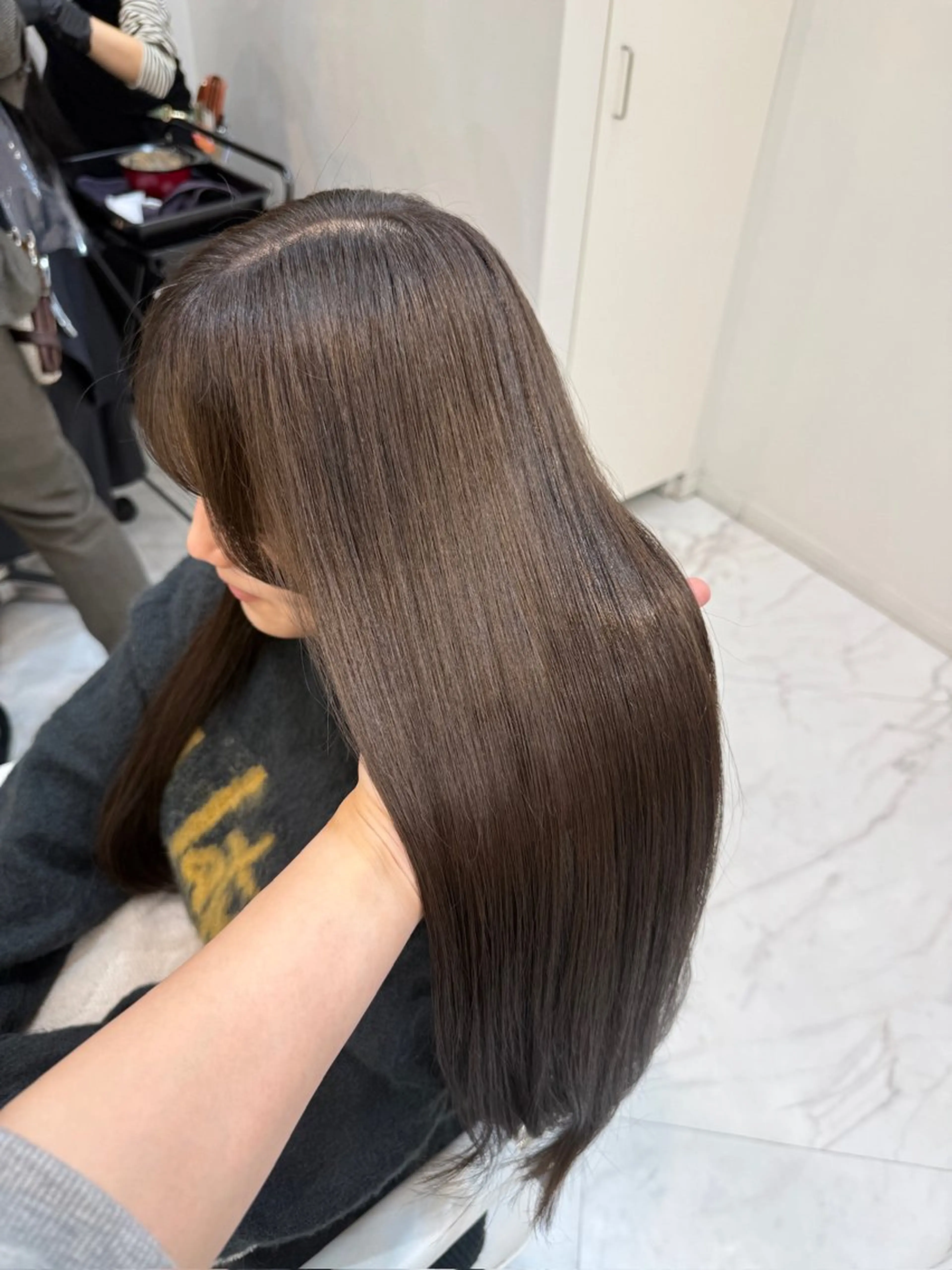 ロング ヘアカラー トリートメント 髪質改善×艶カラー / sayaka🤍のヘアスタイル