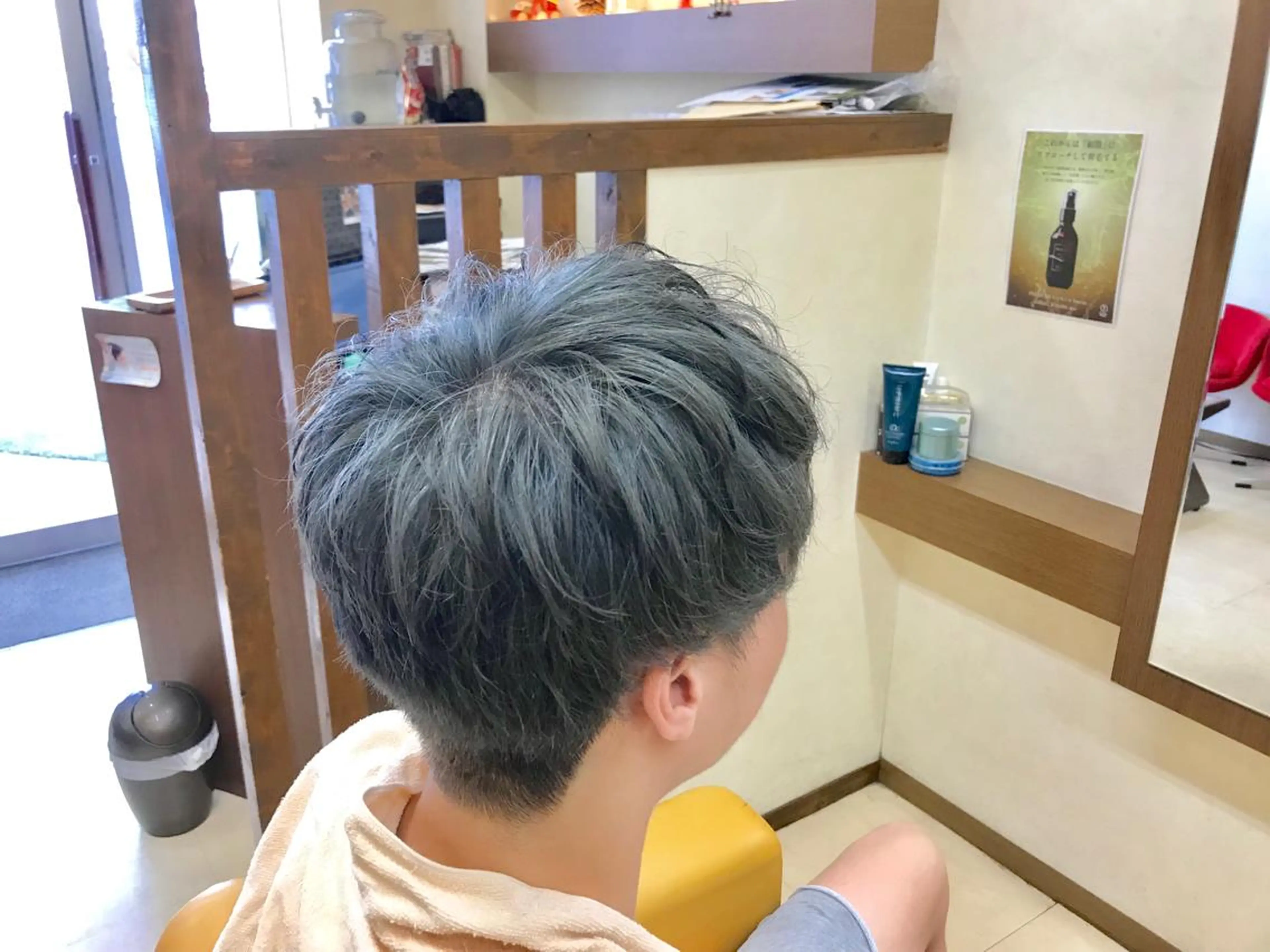 ショート カラー メンズ カット ヘアカラー ハイブリッド美容師！ 藤井 俊壮のヘアスタイル