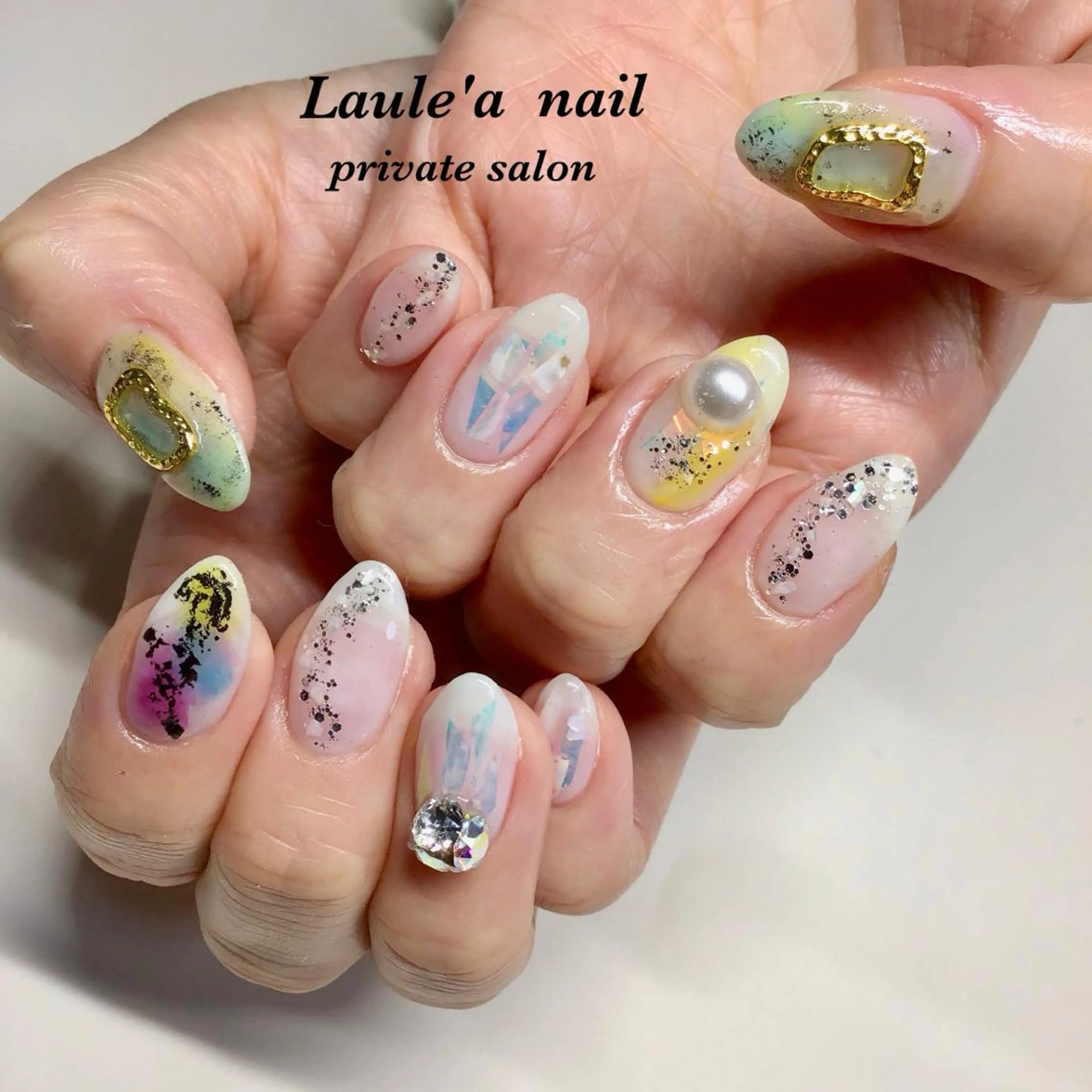 ショート ネイル マツエク・マツパ 福田 加奈のネイルデザイン