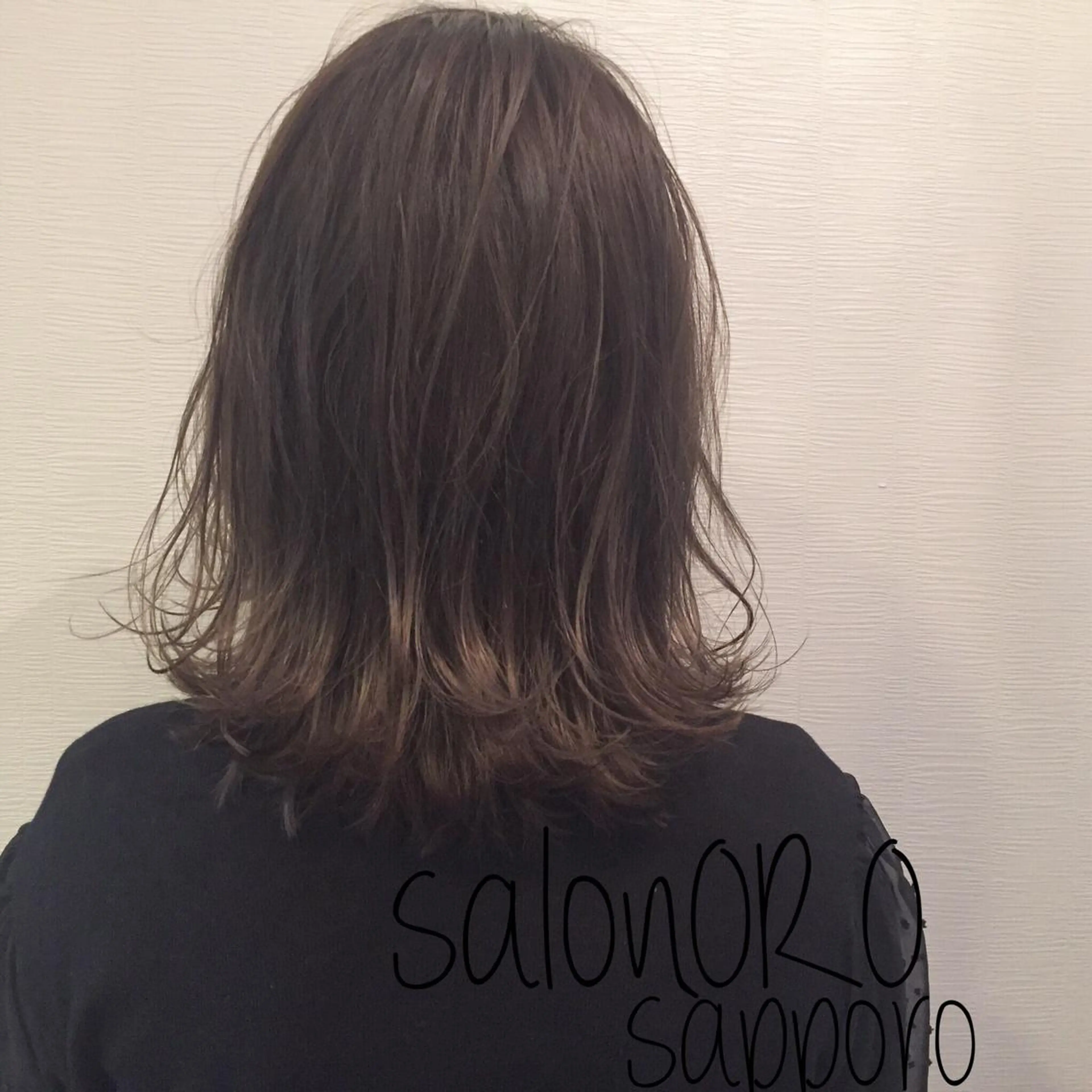 ミディアム カラー アディクシーカラー ブリーチ グラデーションカラー ブリーチなしカラー 似合わせカット カット ヘアカラー トリートメント toiro by lien hair atelier所属・池田 真由美のヘアスタイル