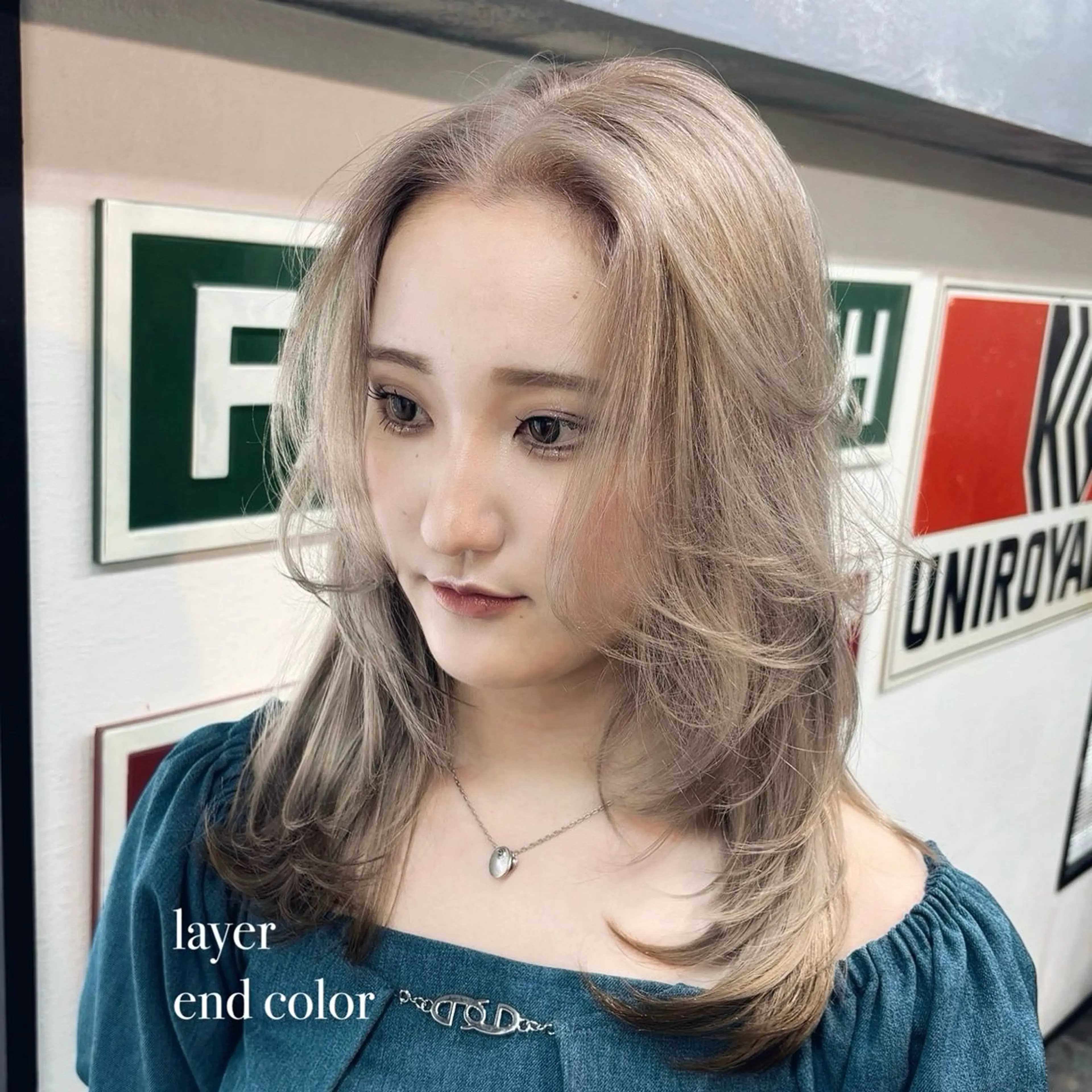 ミディアム カラー ヘアカラー トリートメント 🌈艶ハイトーン🌈 心を込めます🤝涼介のヘアスタイル