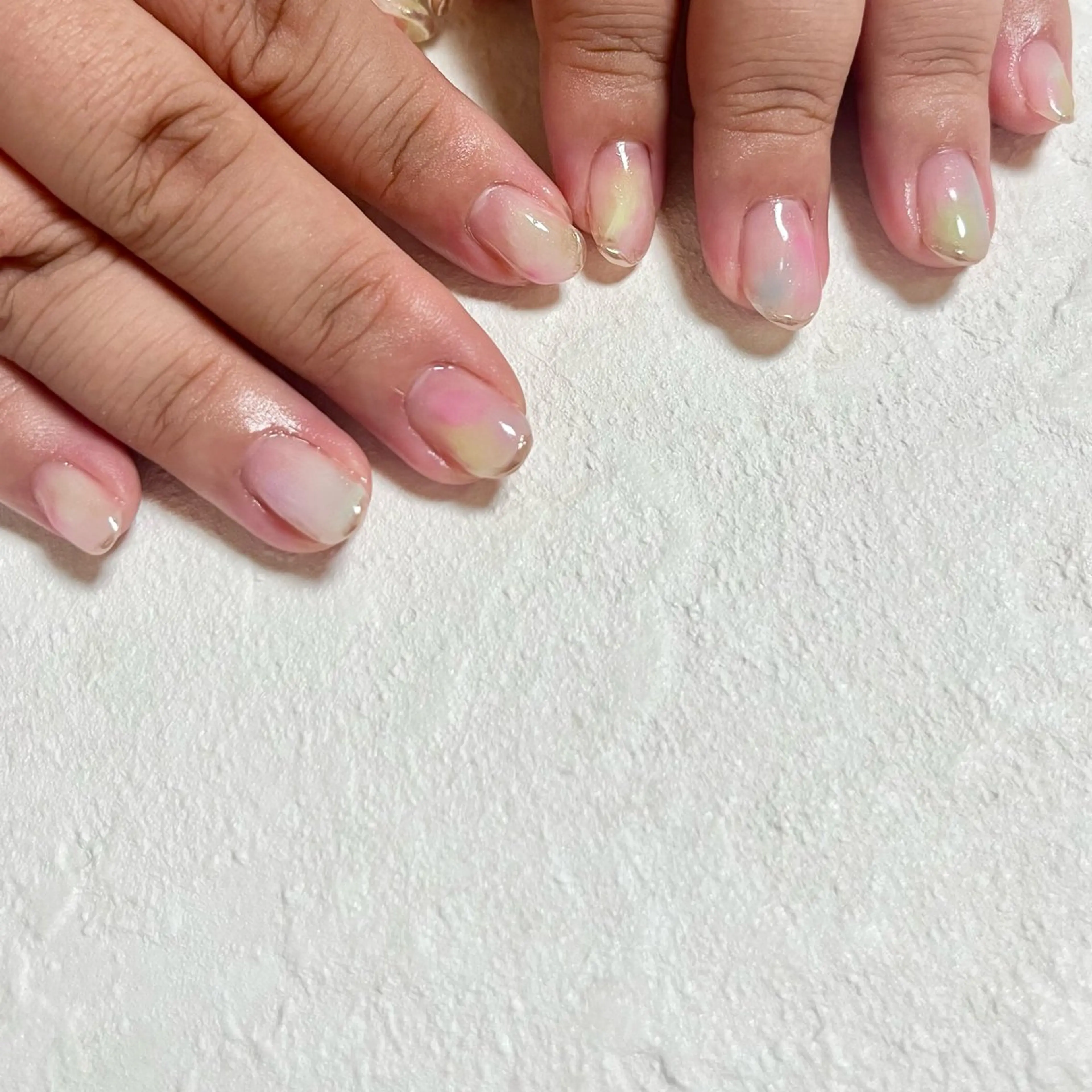 ネイル ミラーネイル ニュアンスネイル パステルネイル ハンドネイル etoile filanteのネイルデザイン