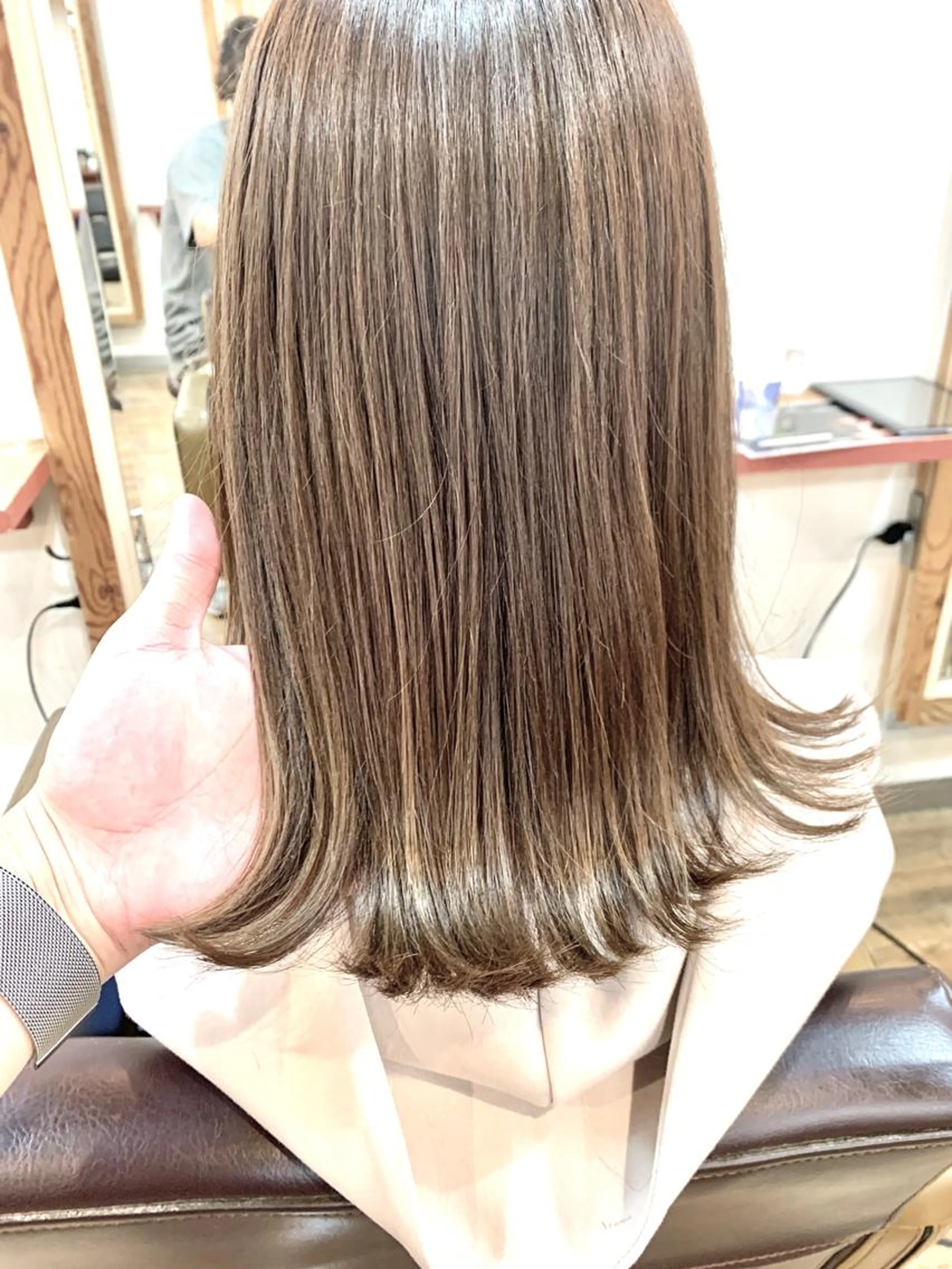 🧤🧳ブリーチなし透明感ダブルカラー+サービストリートメント🧳🧤の写真