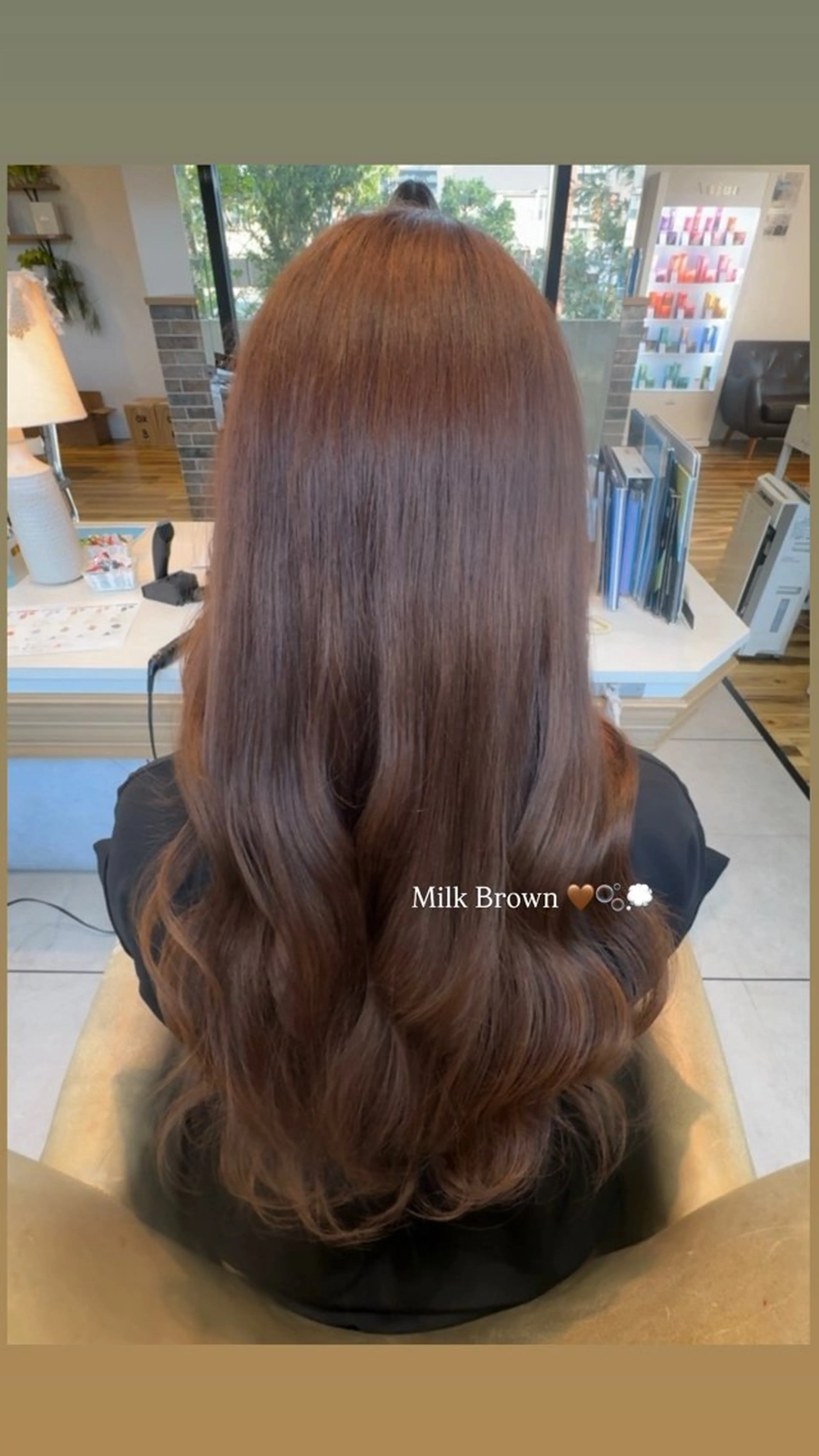 ロング カラー 透明感カラー ヘアカラー 宮垣 七海のヘアスタイル