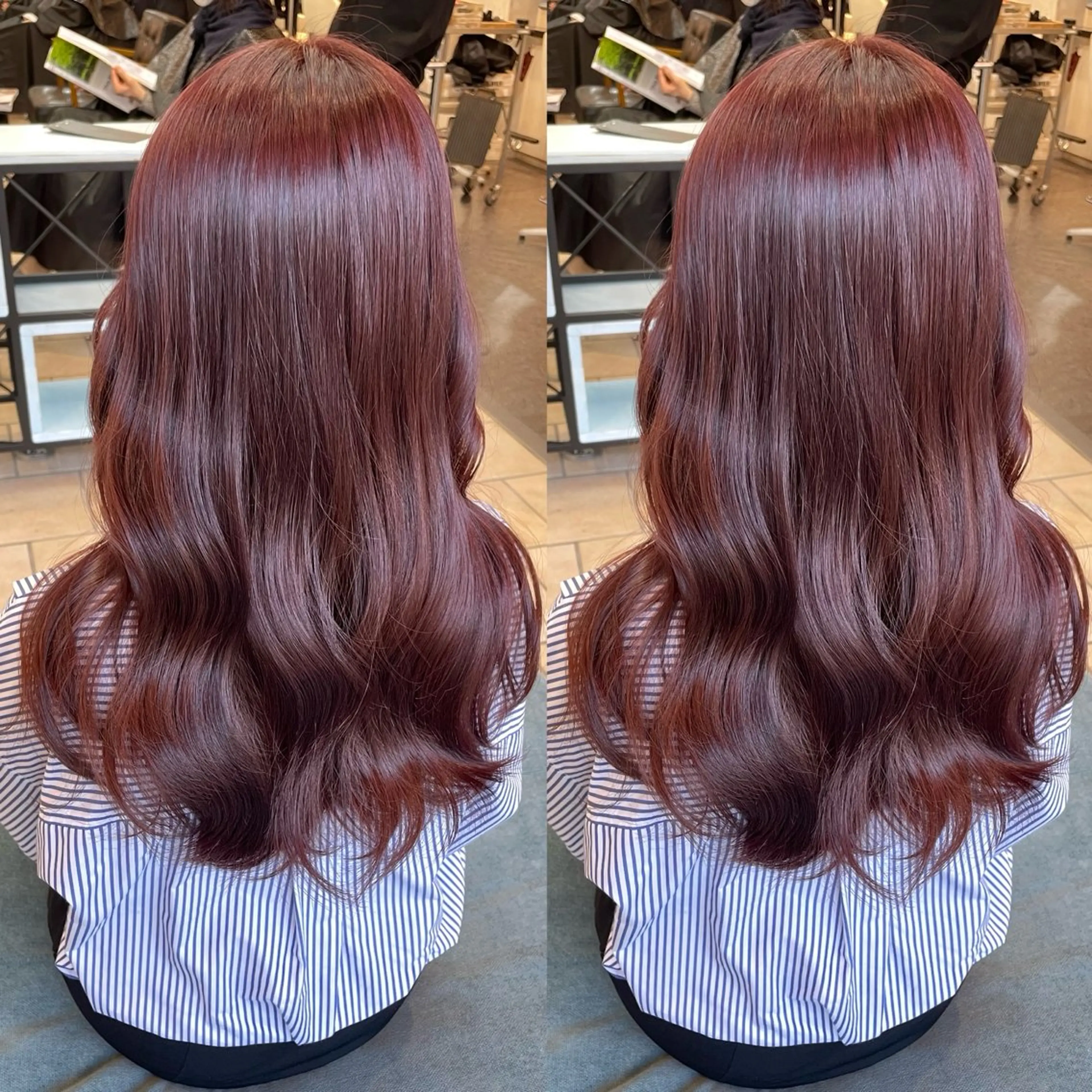 ロング カラー カット ヘアカラー トリートメント ブリーチなしカラー kana🐱のヘアスタイル