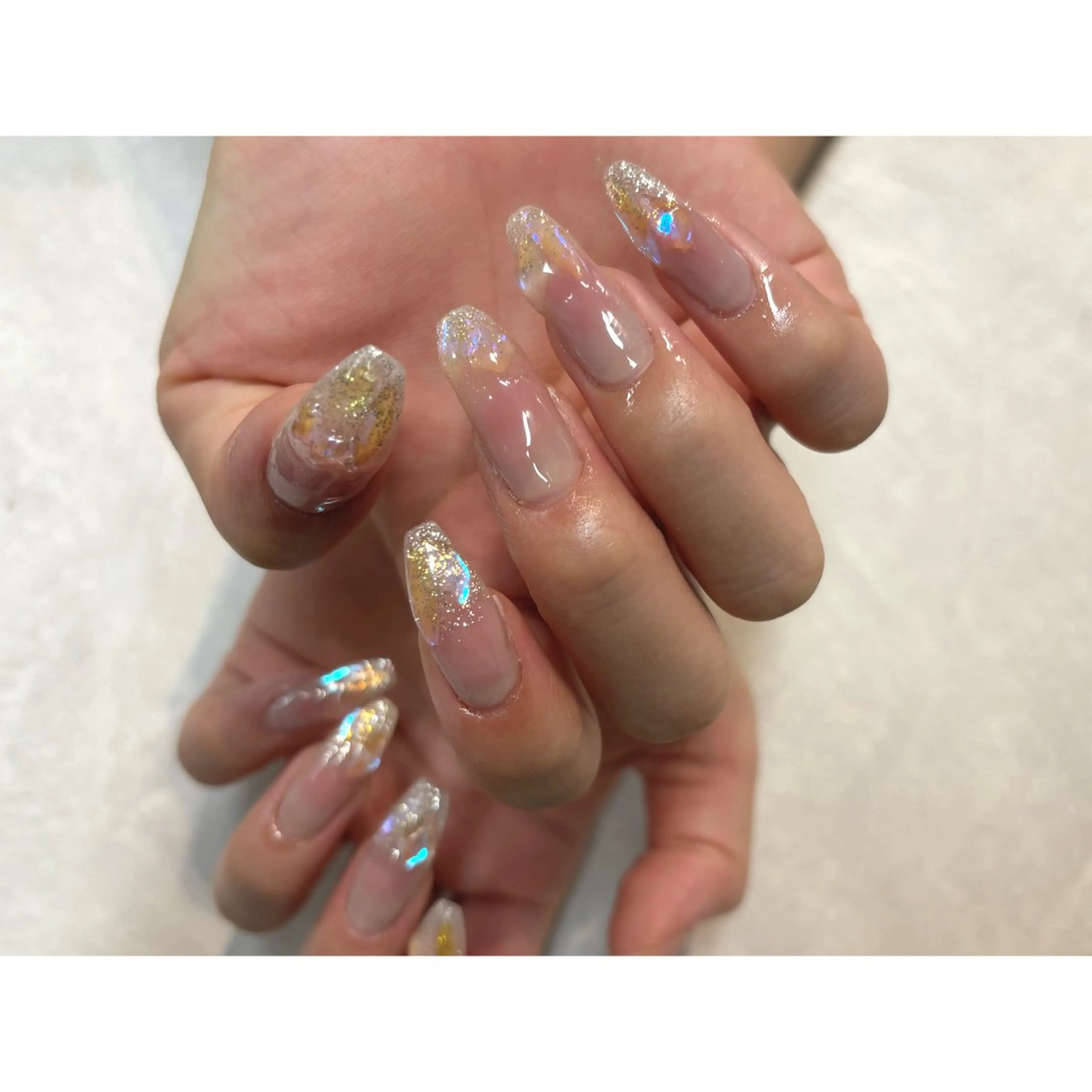 ネイル チークネイル ジェルネイル ニュアンスネイル パラジェル ワンホンネイル GLAD nail所属・銀座ニュアンスネイル Ichikawaのネイルデザイン