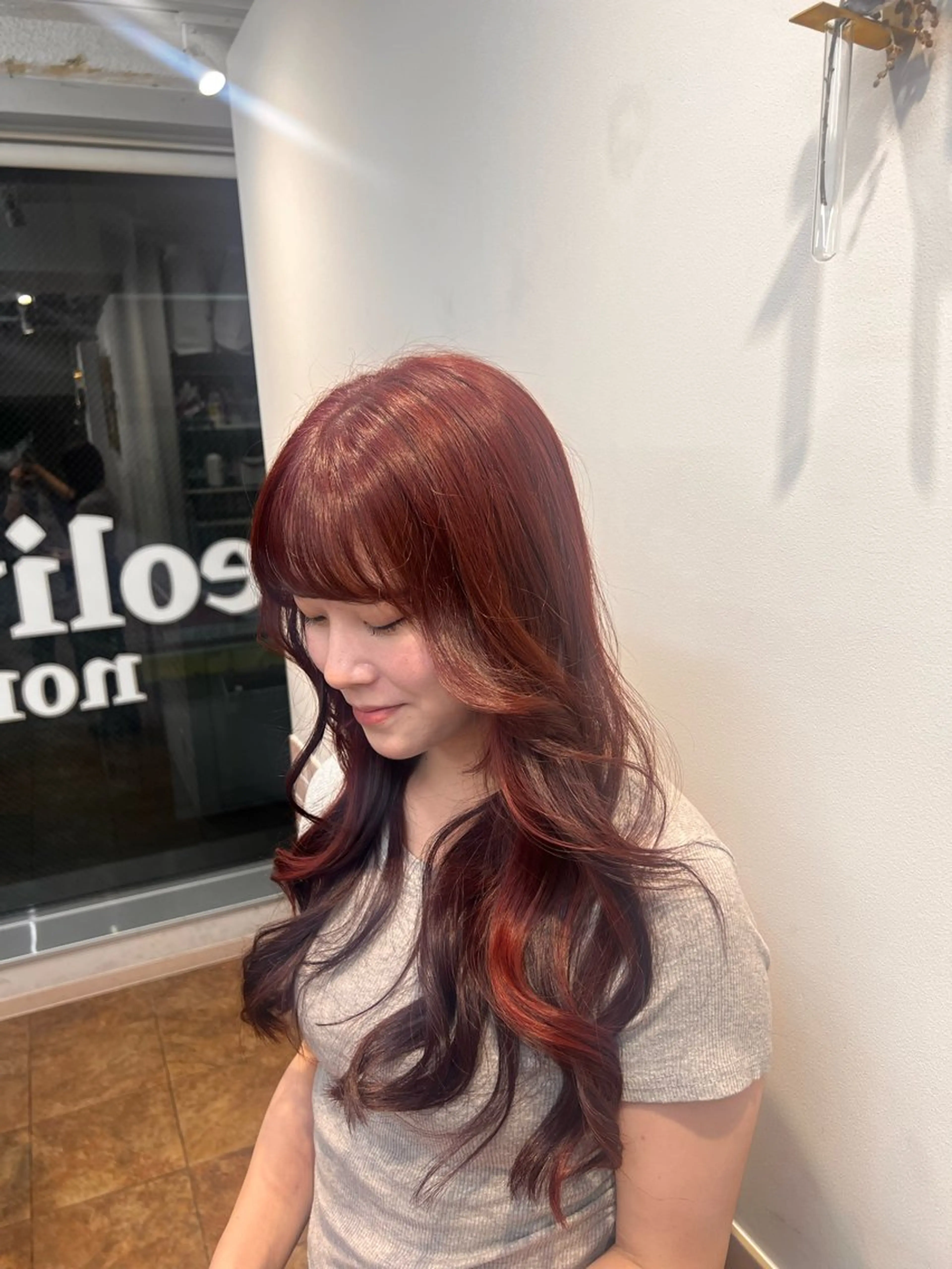 ロング カラー 🎀みさき🎀 韓国レイヤー ボブ♡のヘアスタイル