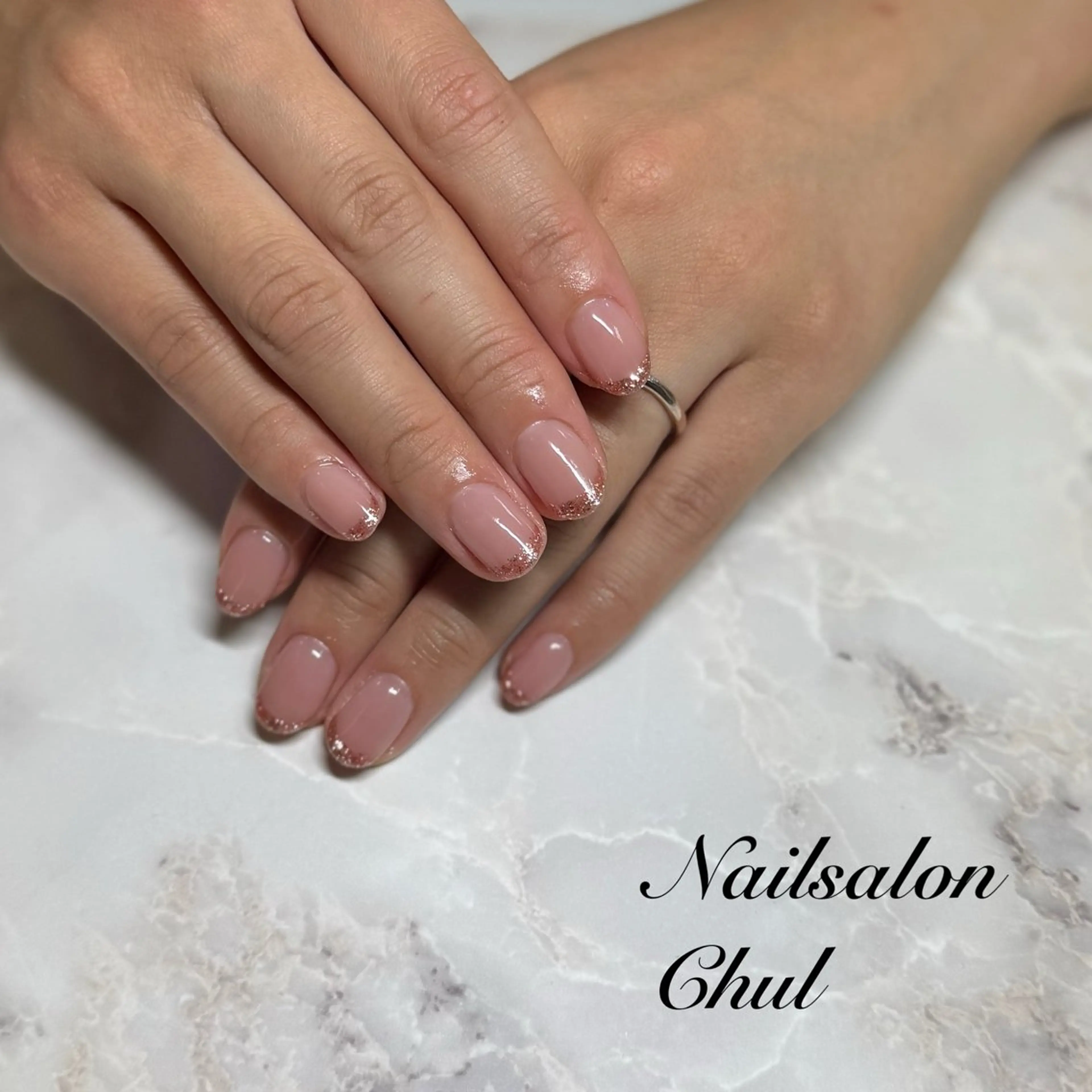 ネイル フレンチネイル ネイルサロン チュルのネイルデザイン