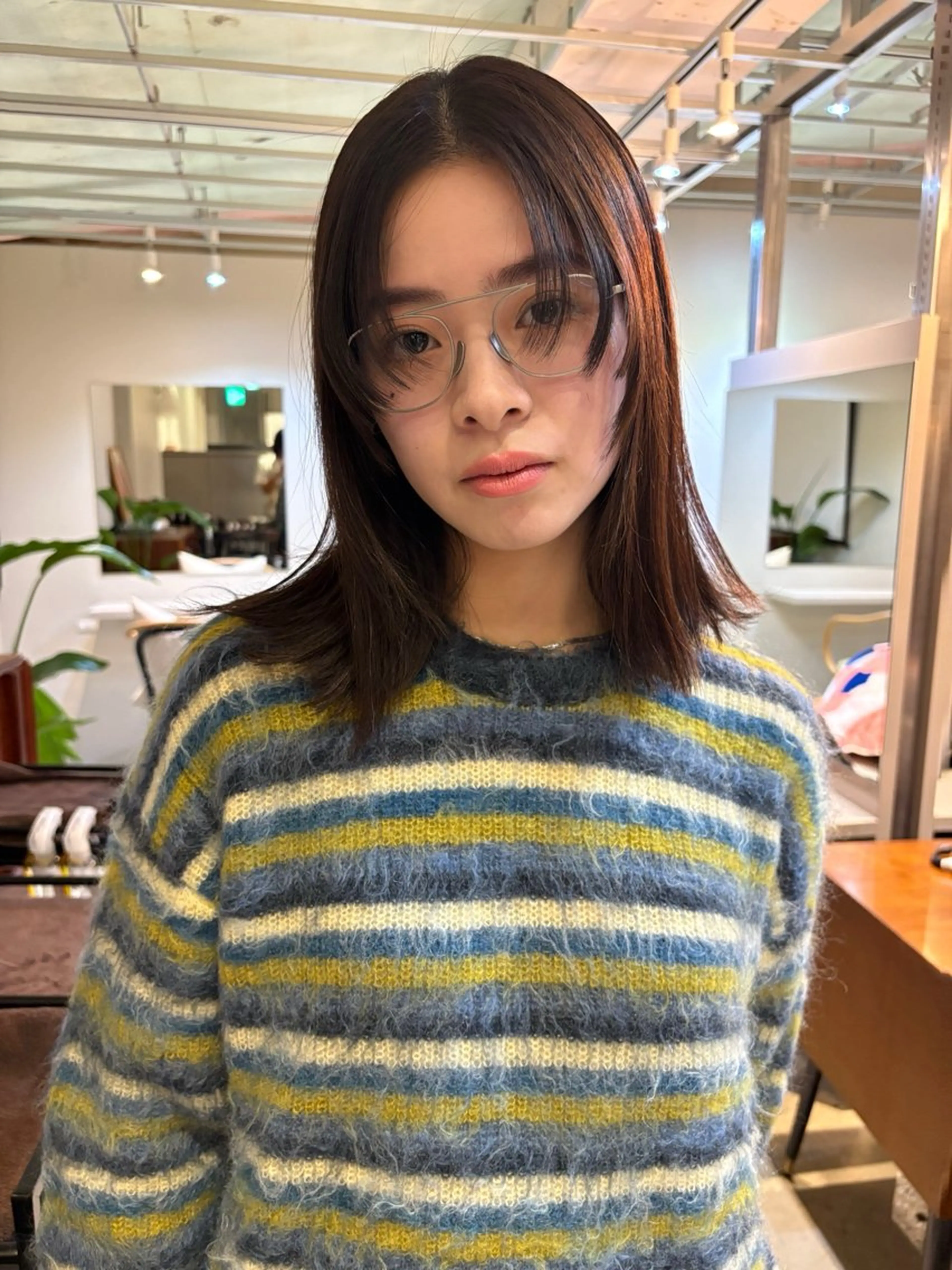 ミディアム 森田 博樹のヘアスタイル