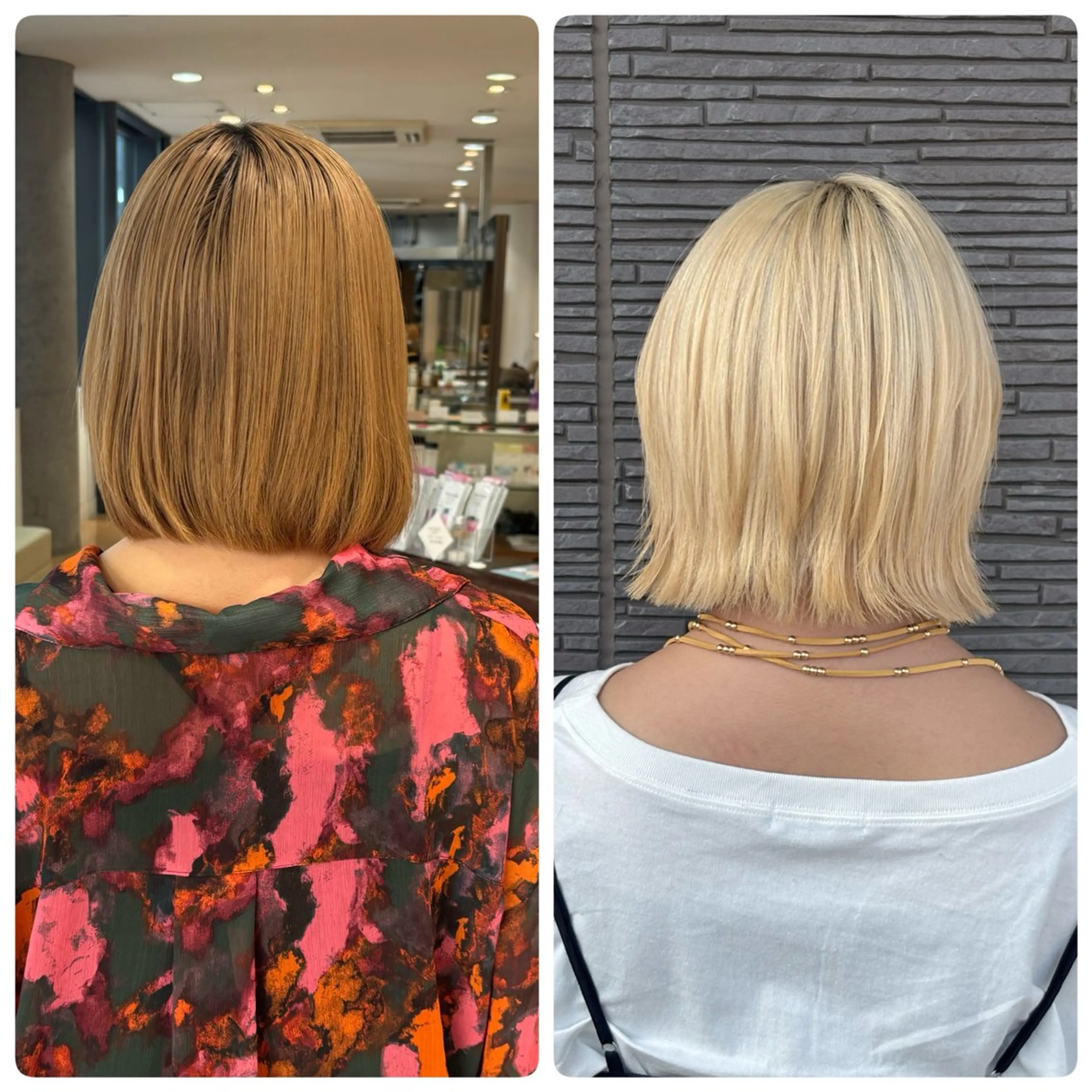 ショート ボブレイヤー ボブ レイヤーカット aura所属・CONAN｜レイヤー ボブ／ハイトーンのヘアスタイル