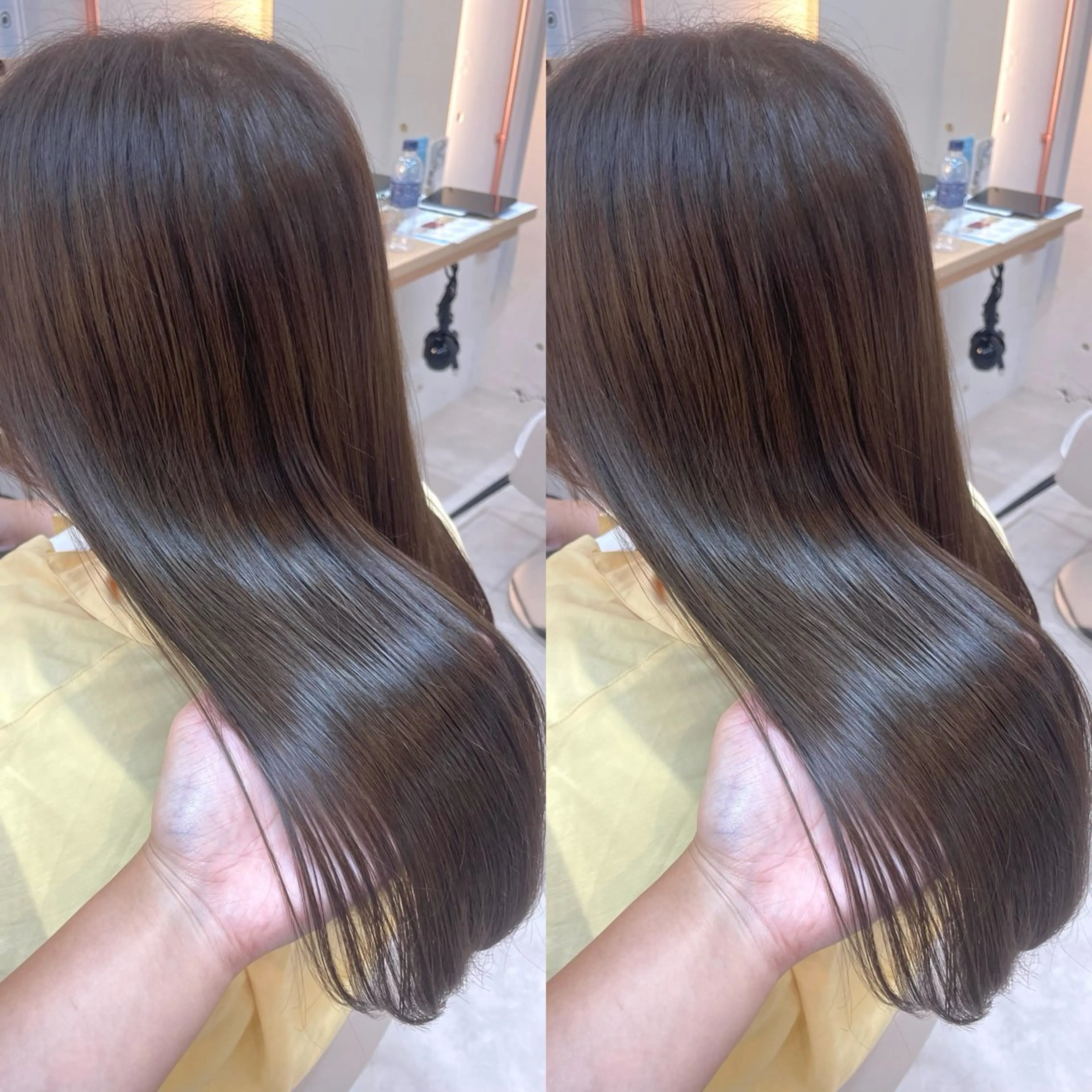 ロング カラー カット ヘアカラー トリートメント ヘアセット ブリーチ無しダブル カラー🦕まどかのヘアスタイル