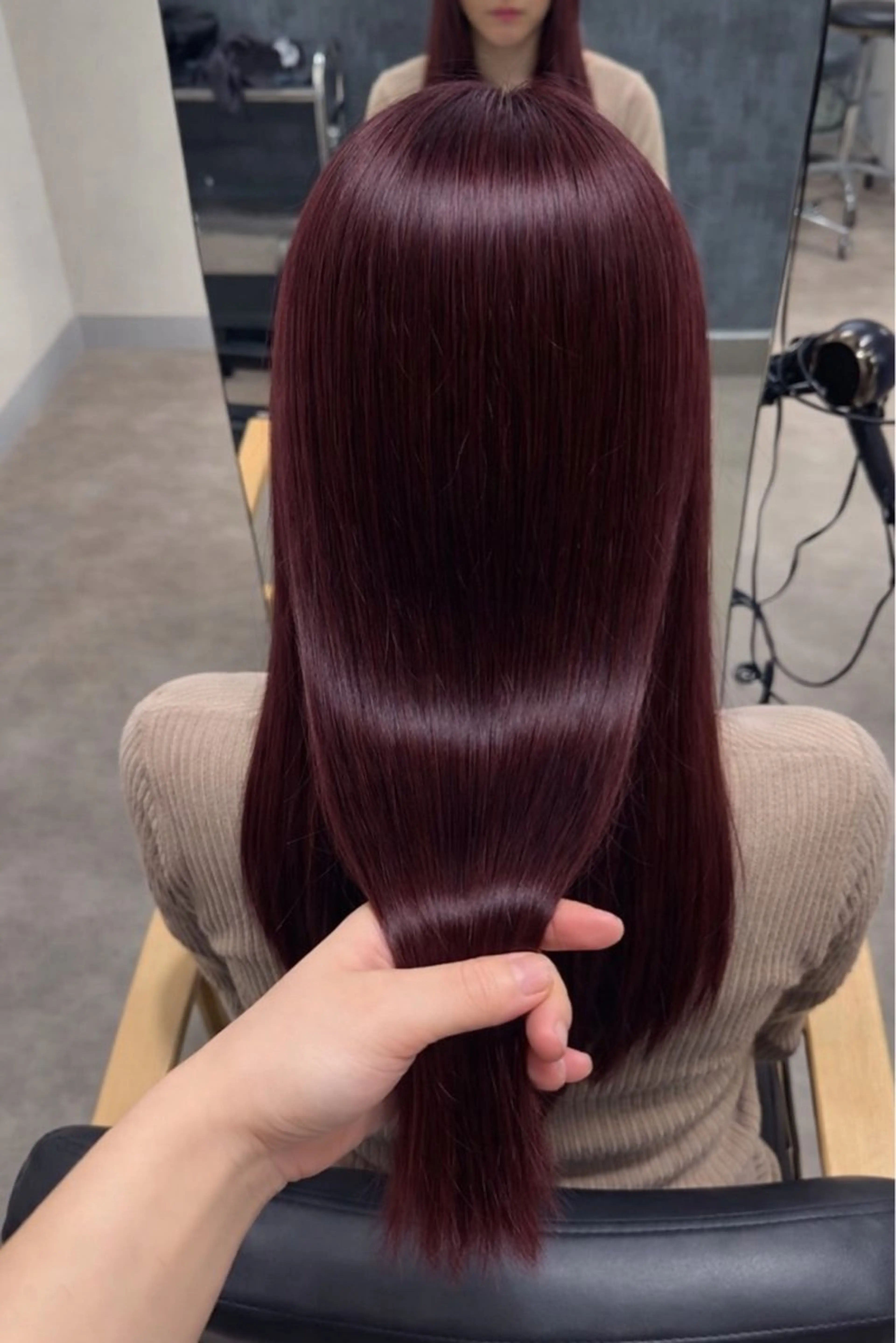 ロング カット ヘアカラー トリートメント 艶あり暖色系カラー‪ 🎀透明感あゆみ🎀のヘアスタイル