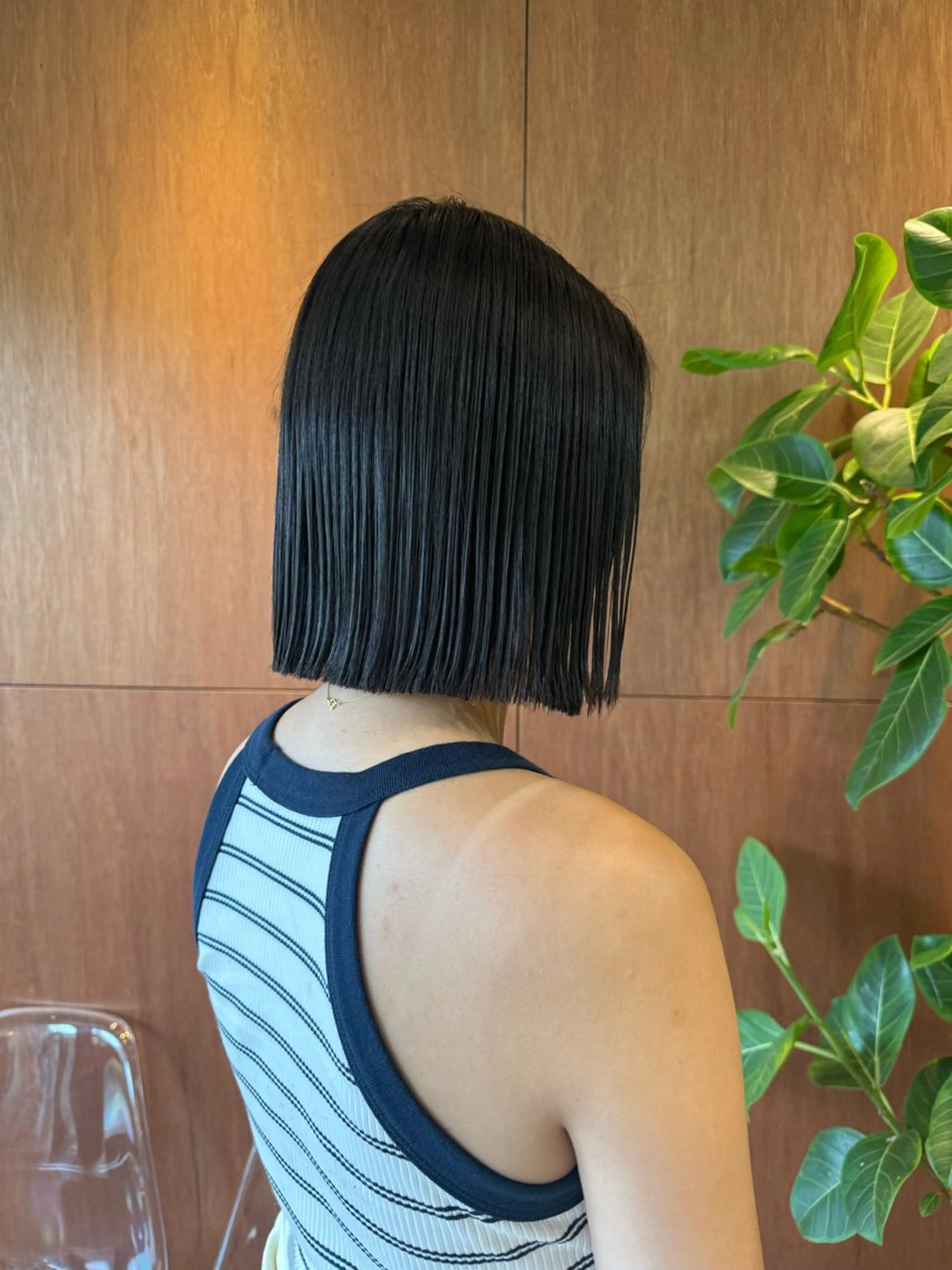 ミディアム カラー カット ヘアカラー トリートメント 角岡 真帆のヘアスタイル