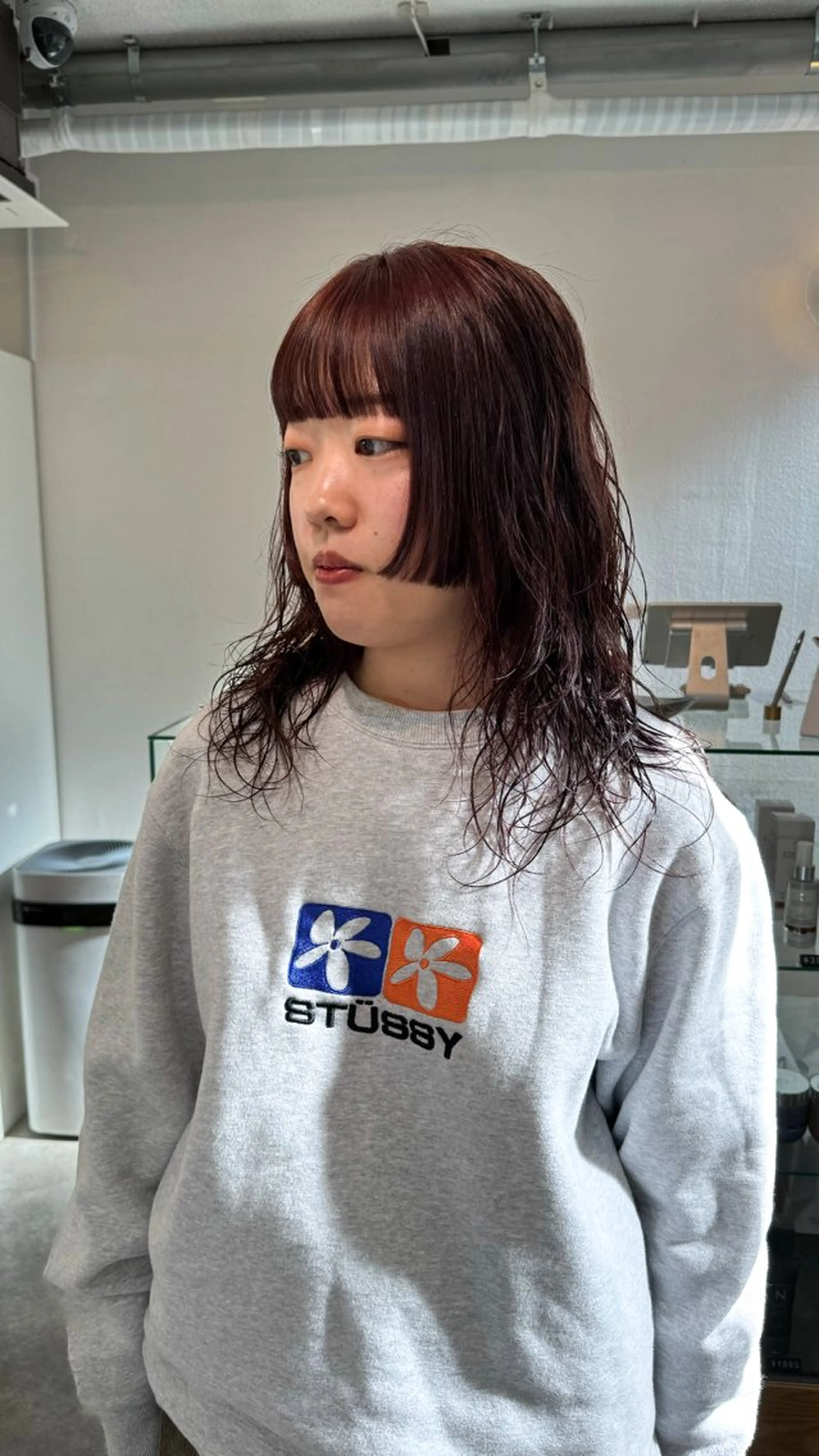 ミディアム パーマ カット パーマ Seeknext // Rukaのヘアスタイル