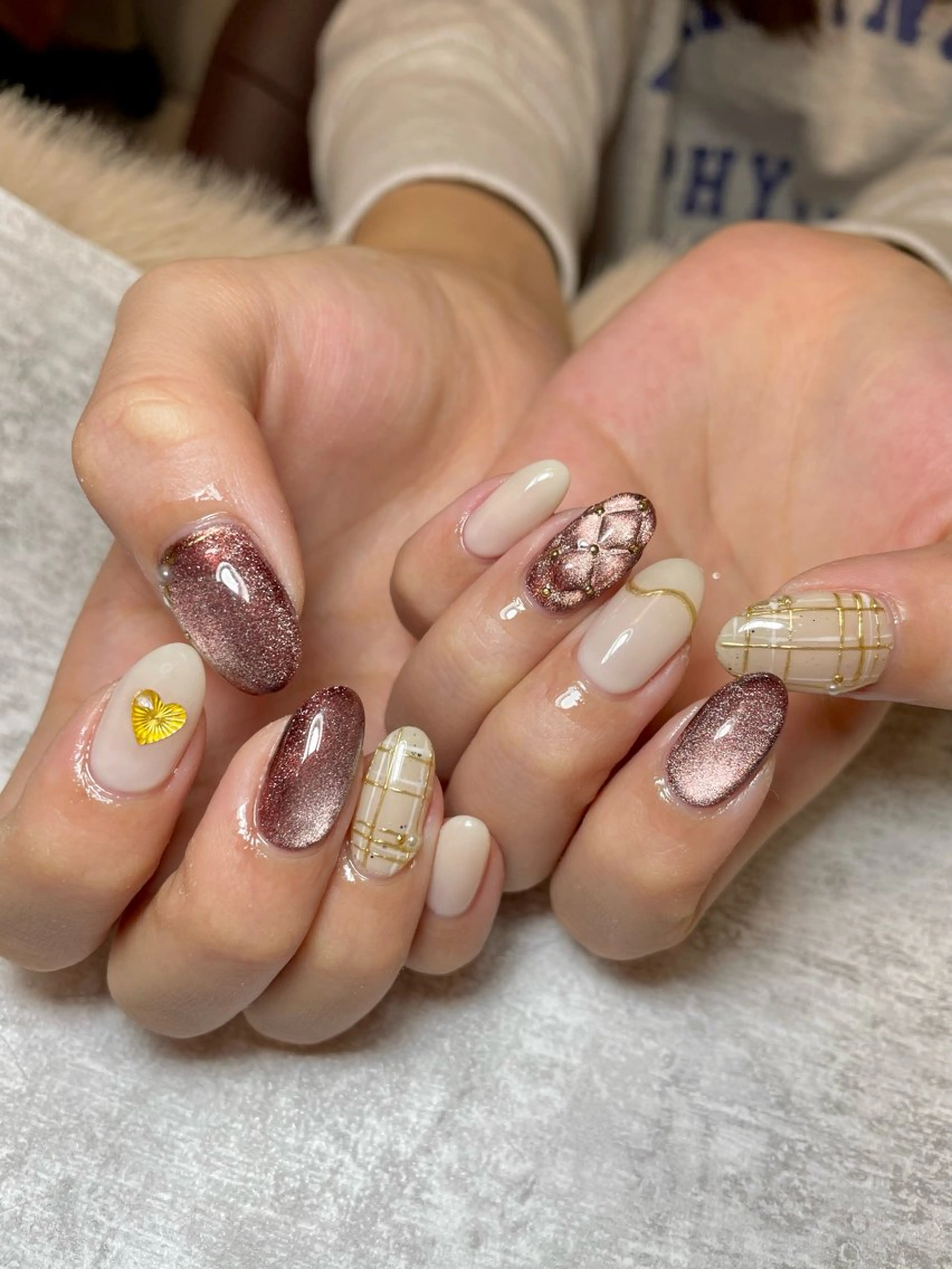 ネイル 持ち込み 冬ネイル BEAUTY GARDEN 【nail salon unseul】所属・nana .のネイルデザイン