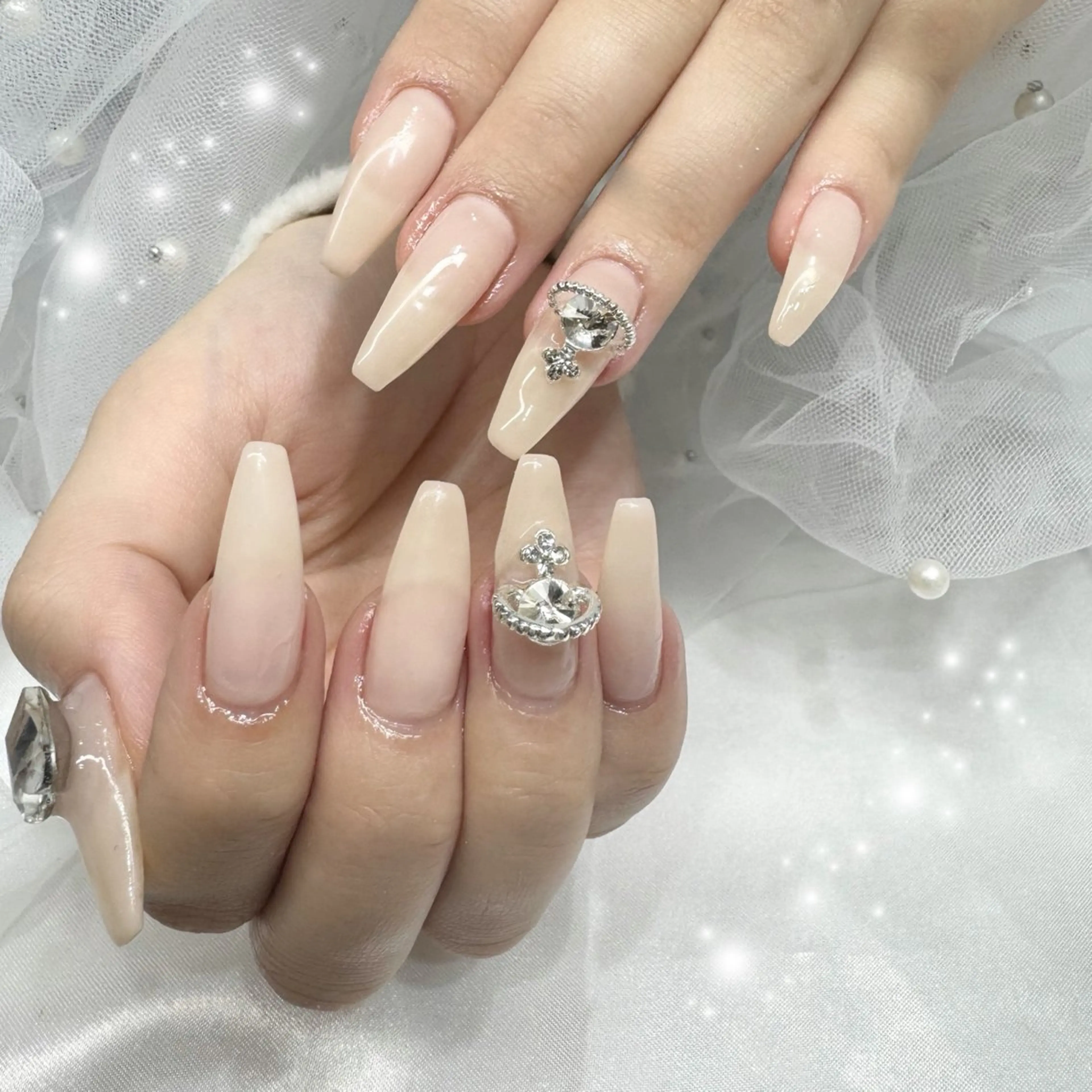 【✨🩵ワンカラーor ラメグラ🩵✨+パーツ4つ無料🫧🆓】🌹New Open🌹の写真