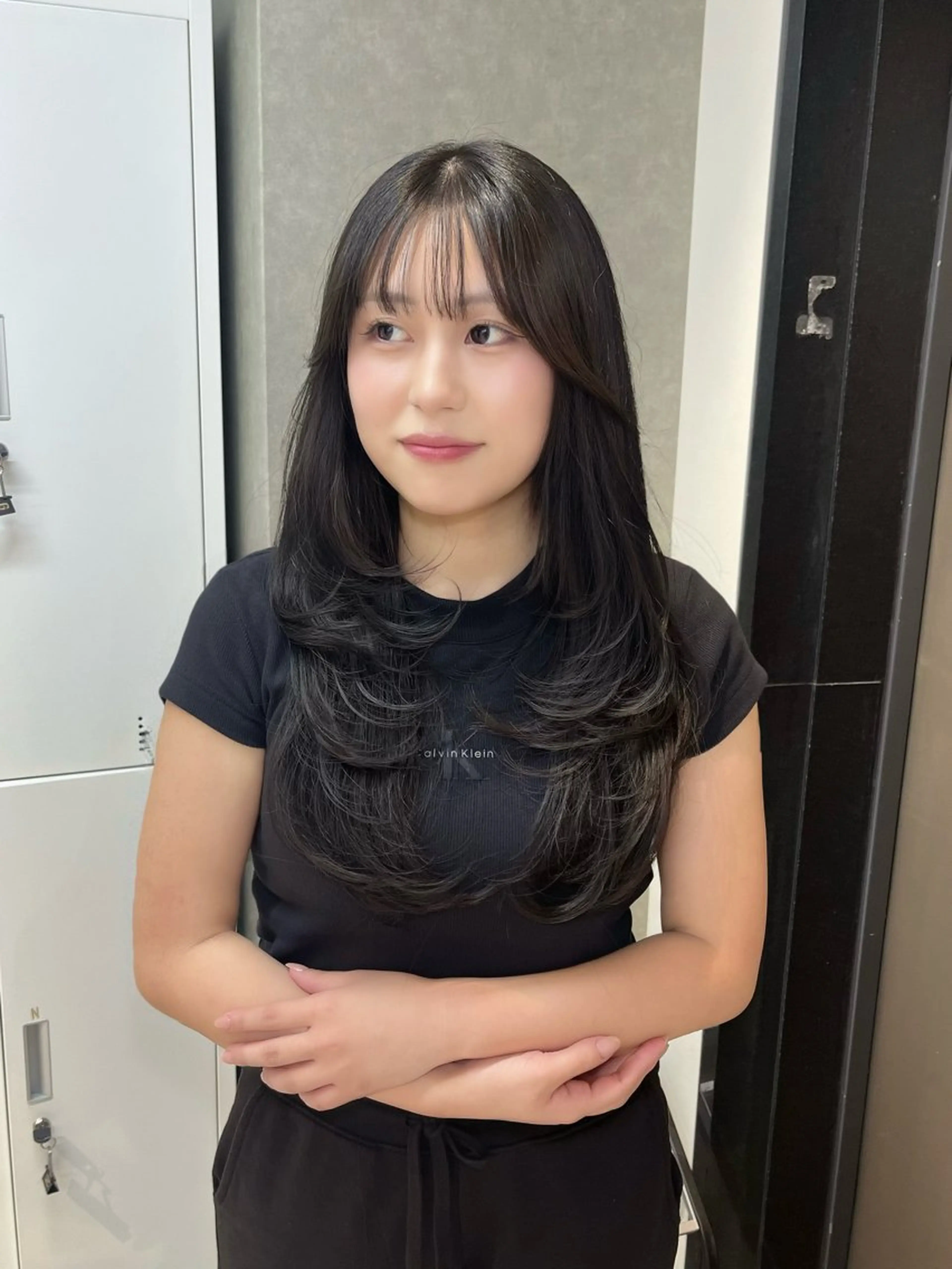 カラー ヘアアレンジ カット ヘアカラー 似合わせ顔まわり カット💛森尾真由美のヘアスタイル