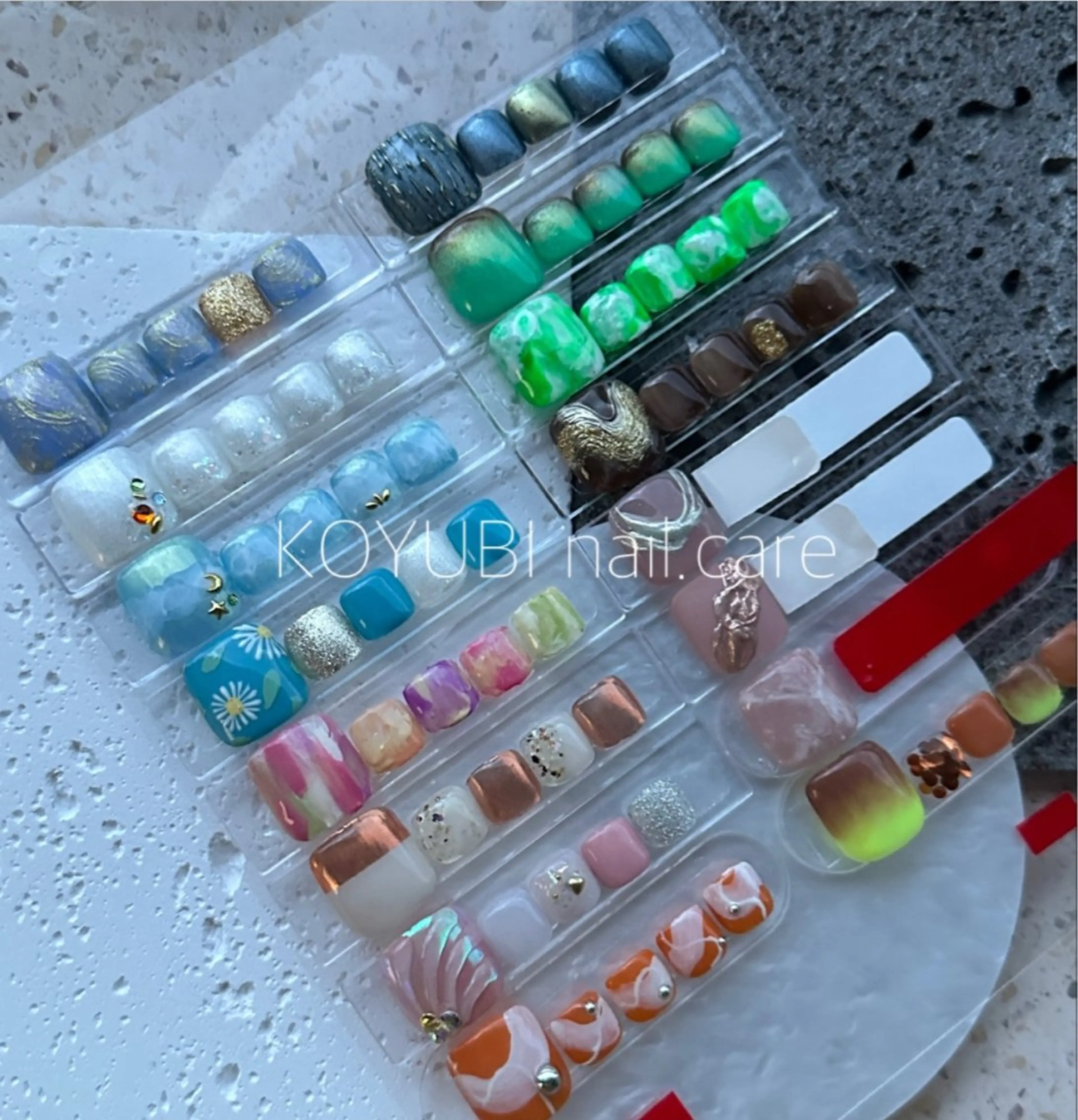 ネイル カジュアル フットネイル オフィスネイル シンプルネイル Cure.美爪育成 salon大関のネイルデザイン