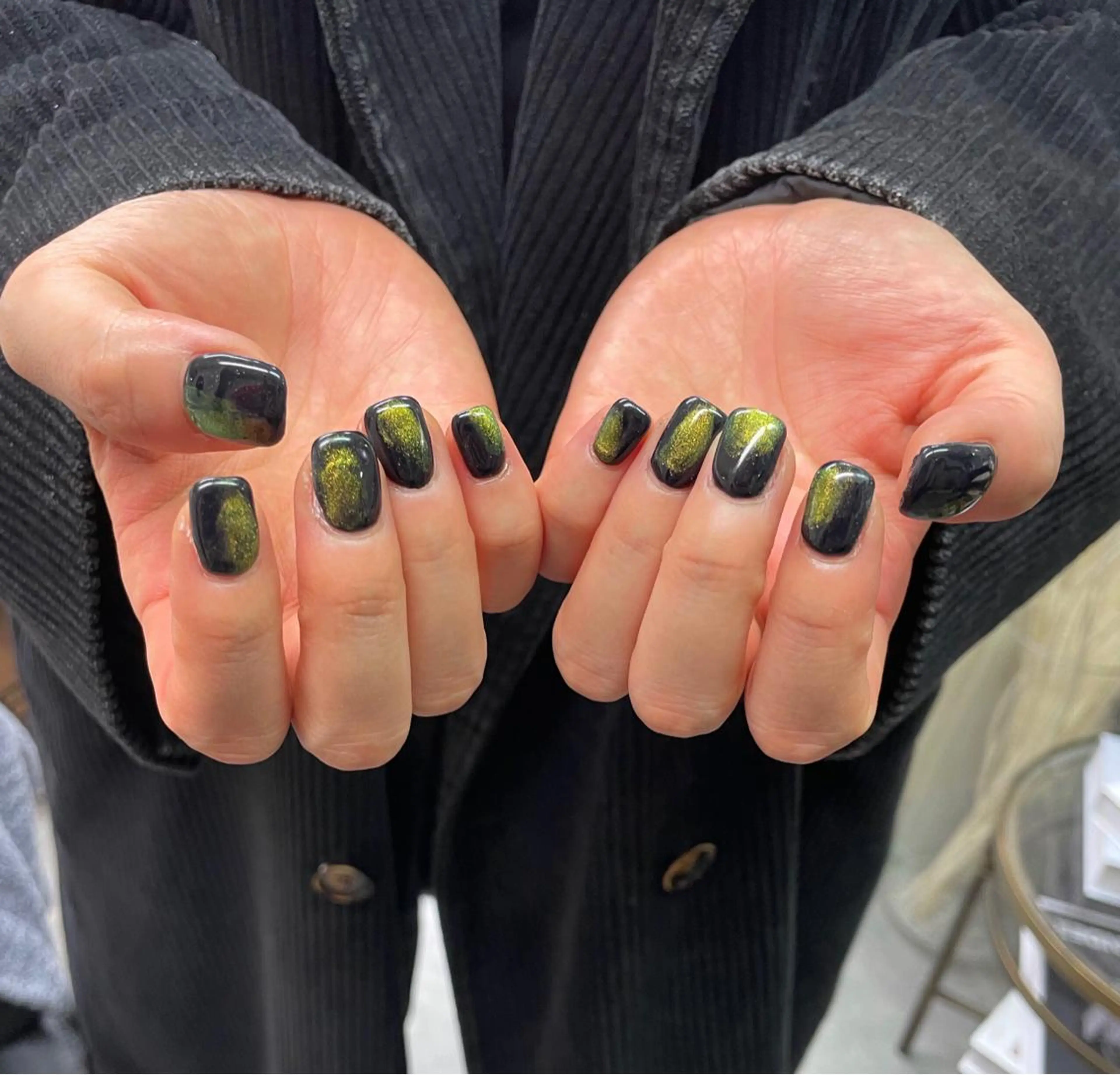 ネイル アートネイル ジェルネイル キラキラネイル マグネットネイル ニュアンスネイル nailstudio eviz新宿店のネイルデザイン