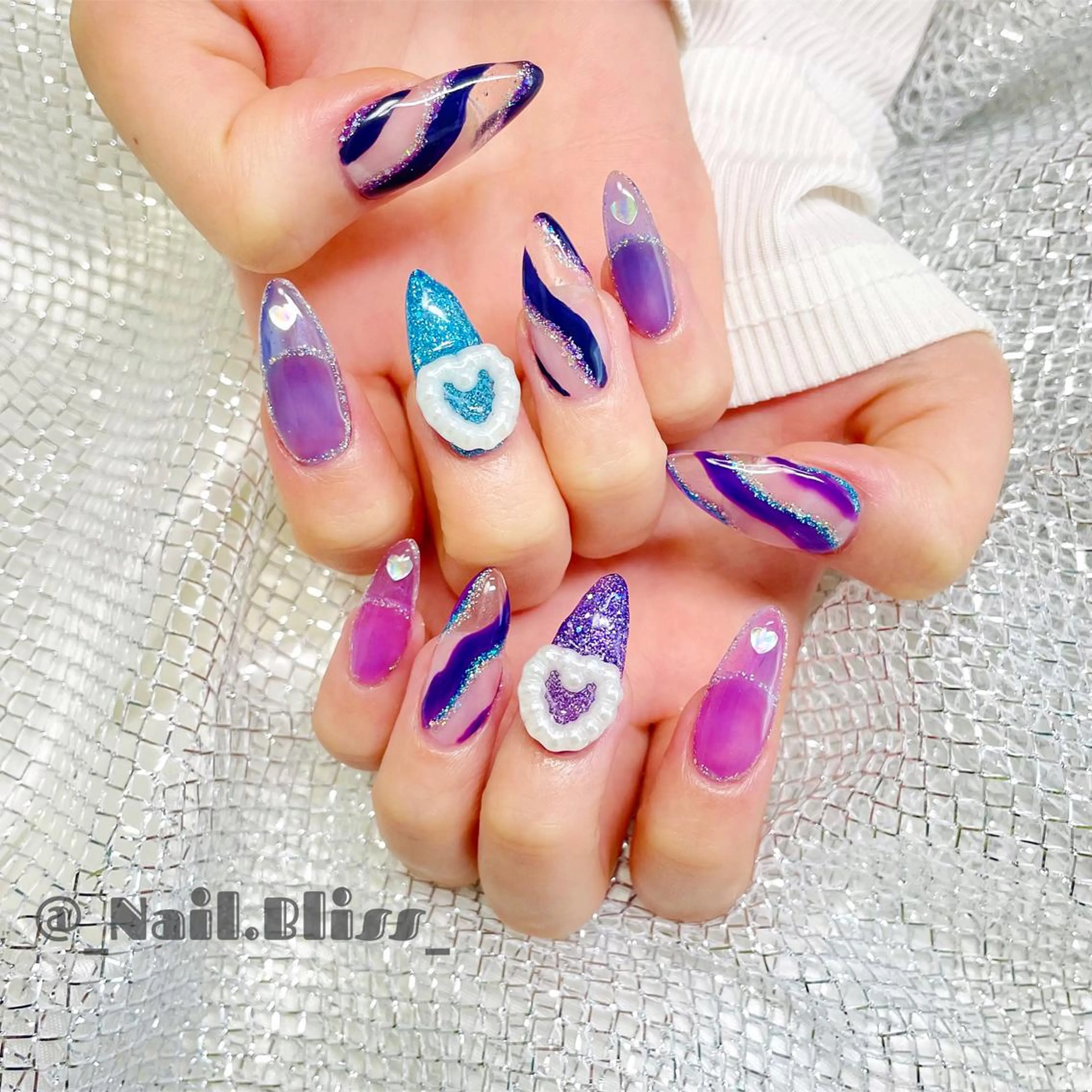 ネイル フレンチネイル ハンドネイル NAIL BLISSのネイルデザイン